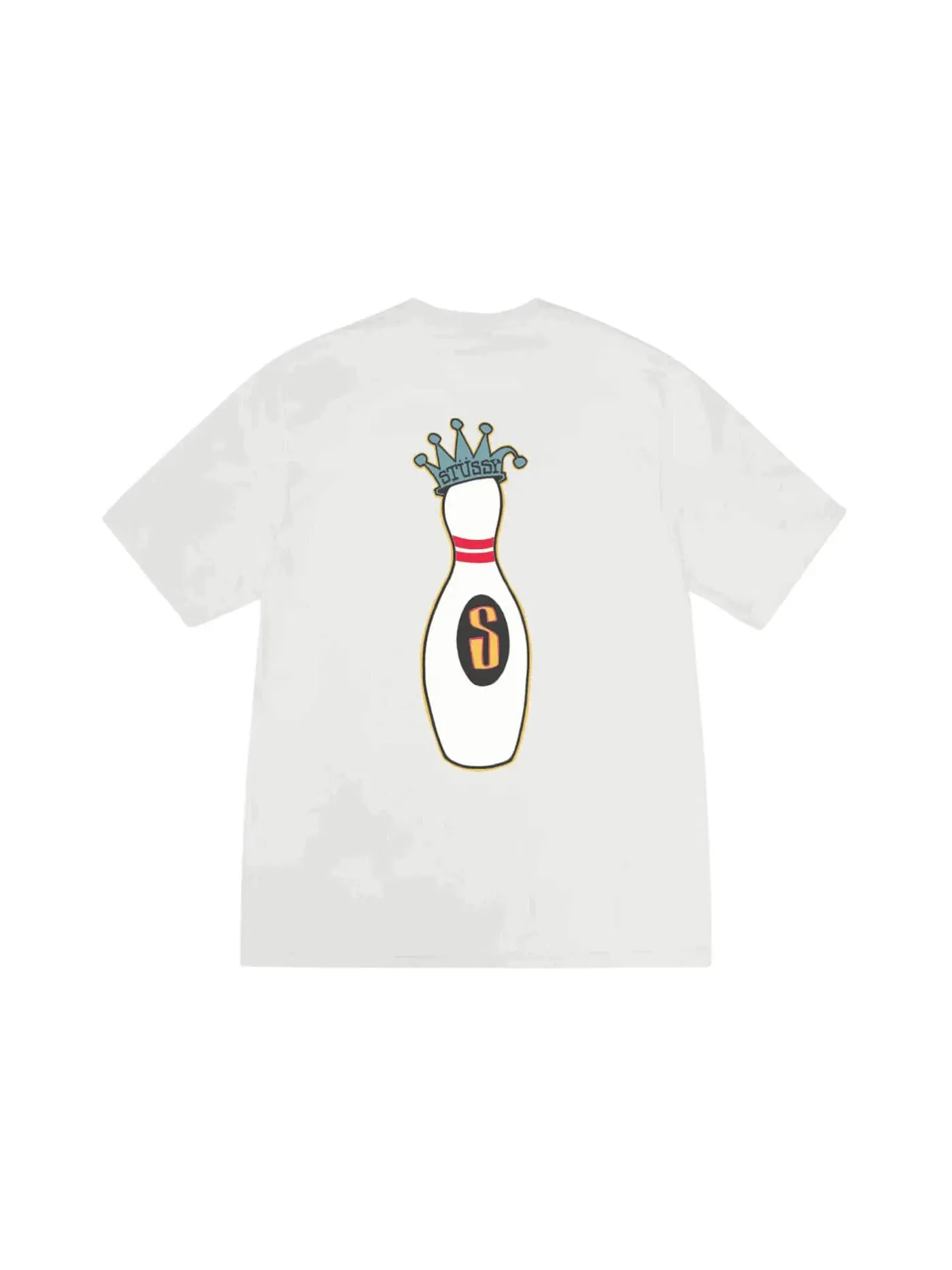 Мужская футболка с пигментным окрашиванием Stussy Kingpin T-shirt — изображение 2 из 2, прозрачный
