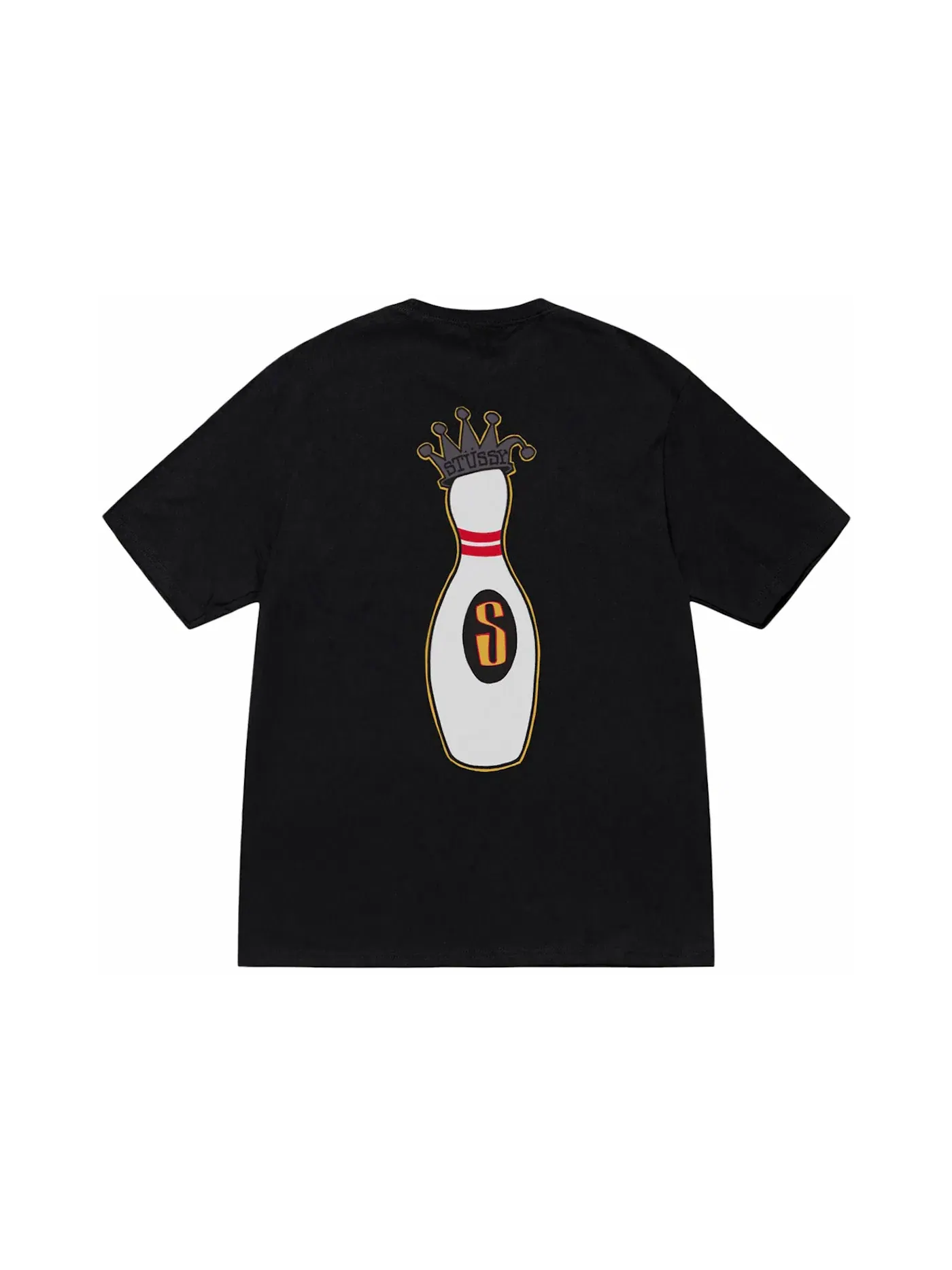 Мужская футболка с принтом Kingpin Tee Stussy — изображение 1 из 2, черный