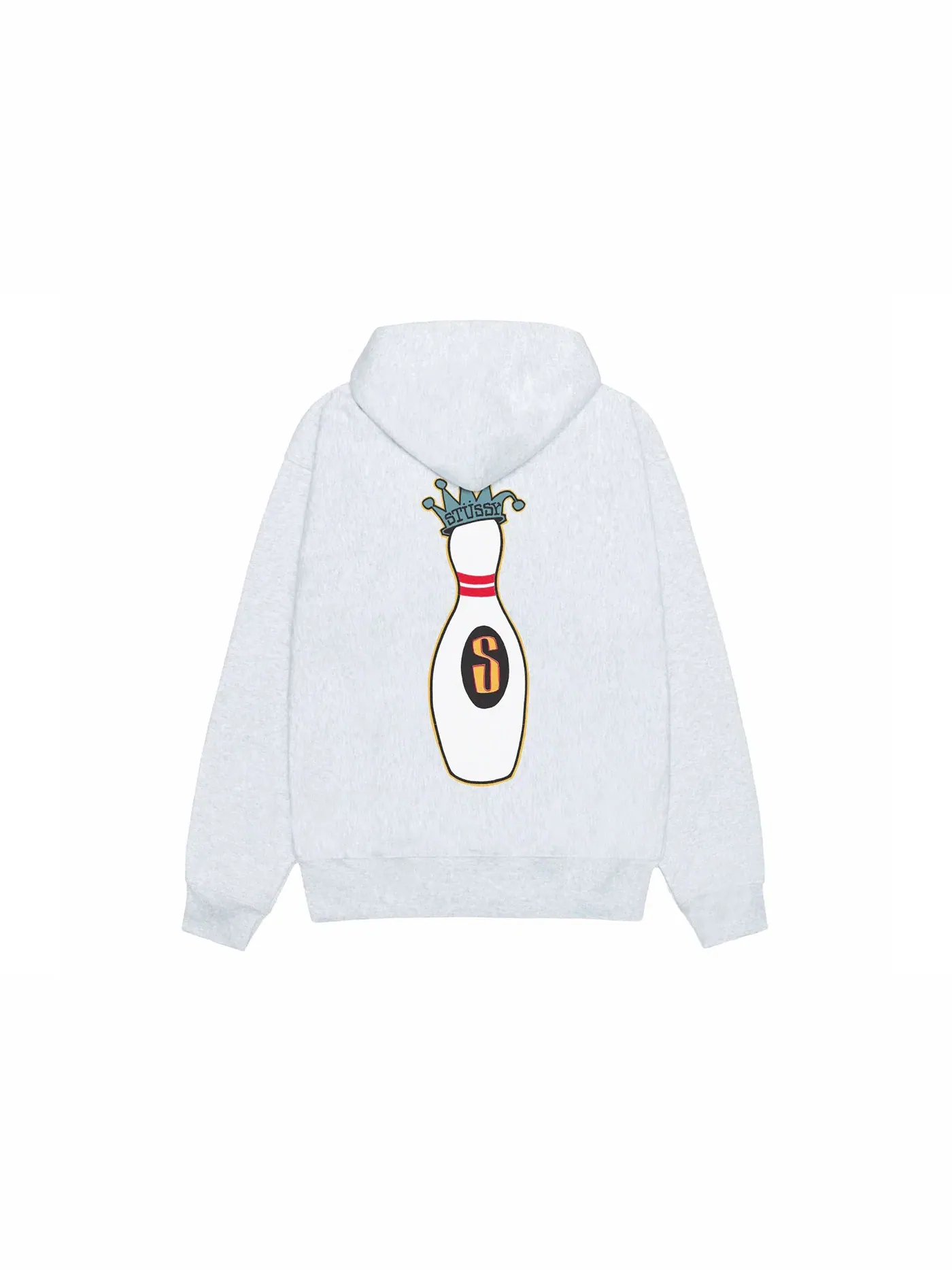 Мужская худи с молнией Kingpin Zip Hoodie Stussy — изображение 2 из 2, пепельный вереск
