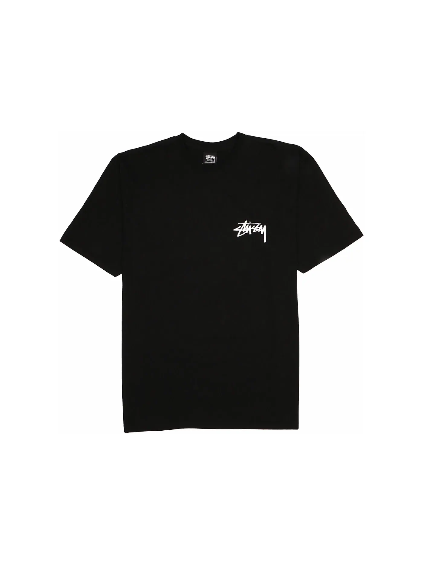 Мужская футболка с принтом Stussy Tee — изображение 2 из 2, черный