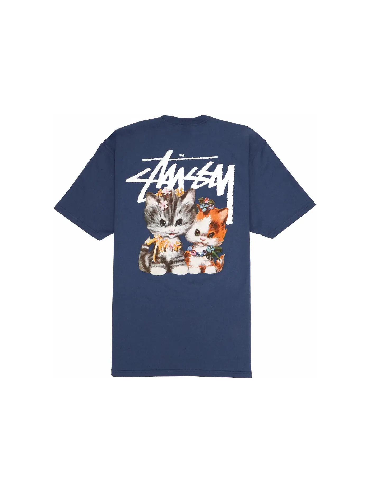Мужская футболка с принтом Stussy Tee — изображение 1 из 2, синий