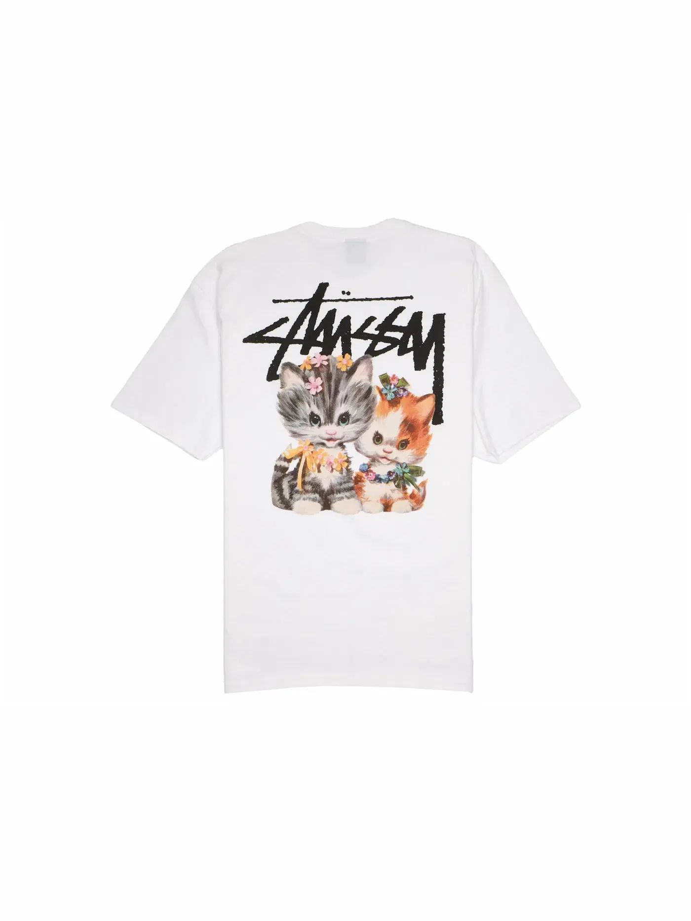 Мужская футболка с принтом Tee Stussy — изображение 1 из 2, белый