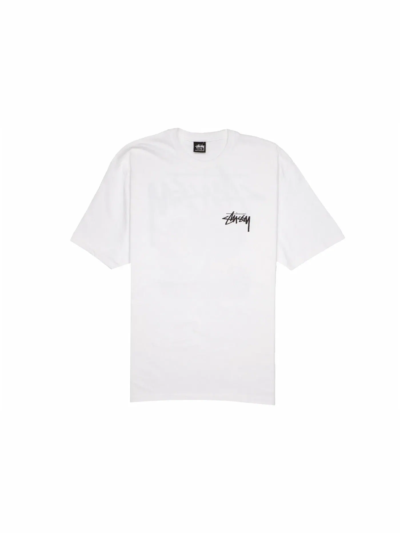 Мужская футболка с принтом Tee Stussy — изображение 2 из 2, белый
