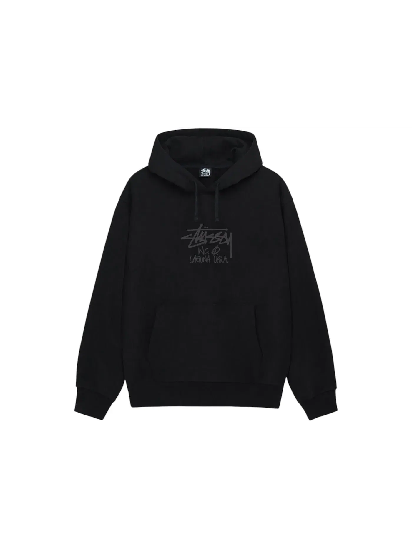 Мужской худи Stussy Hoodie — изображение 1 из 2, черный