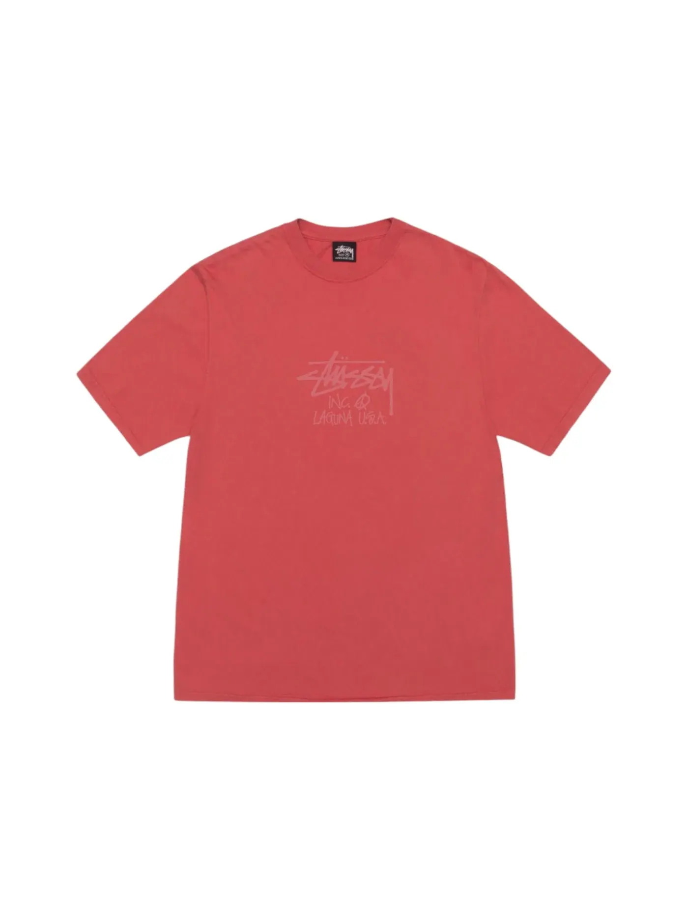 Мужская футболка с пигментным окрашиванием Tee Stussy — изображение 1 из 2, гуавойский