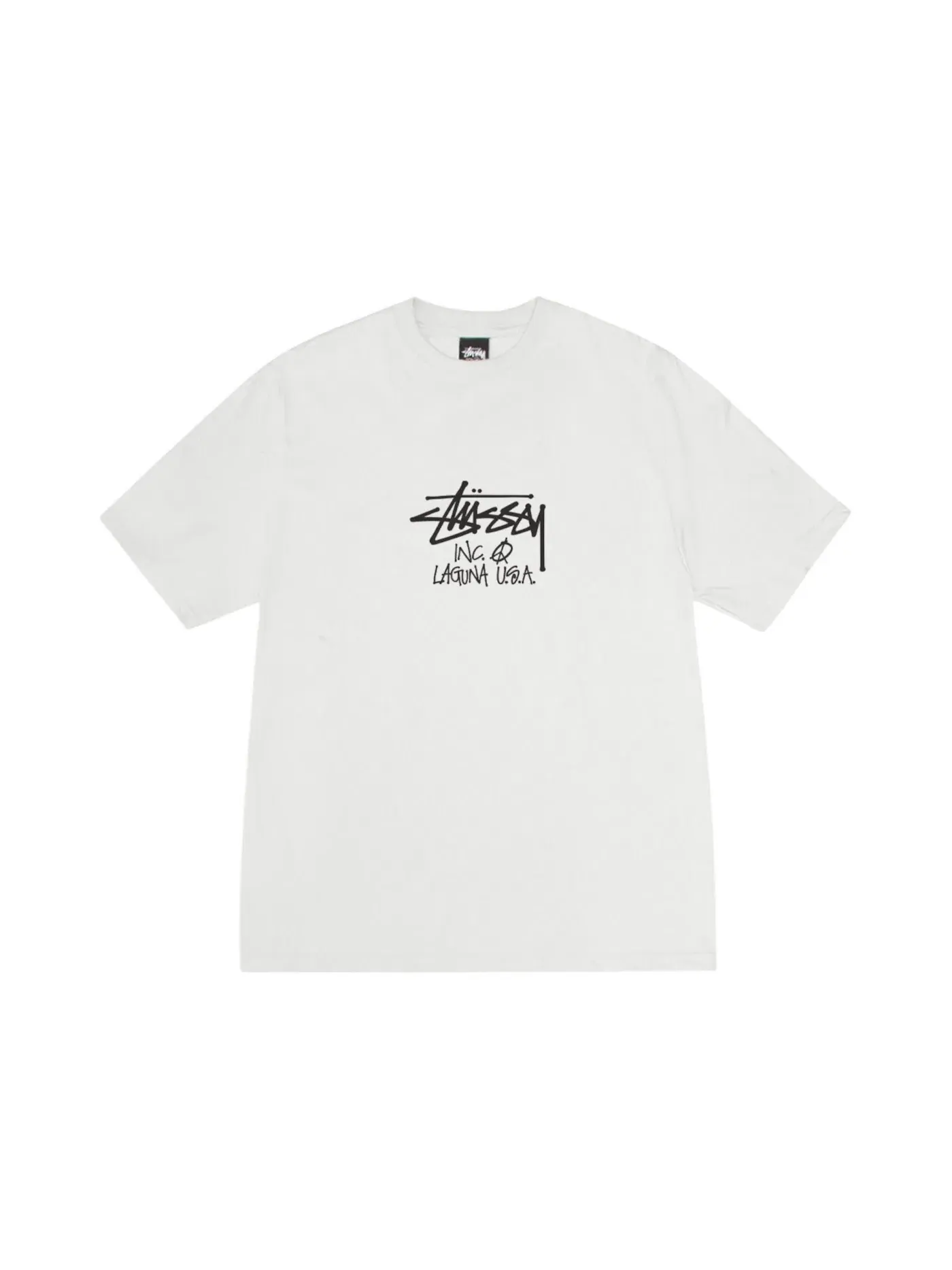 Мужская футболка с пигментным окрашиванием Stussy Tee — изображение 1 из 2, прозрачный