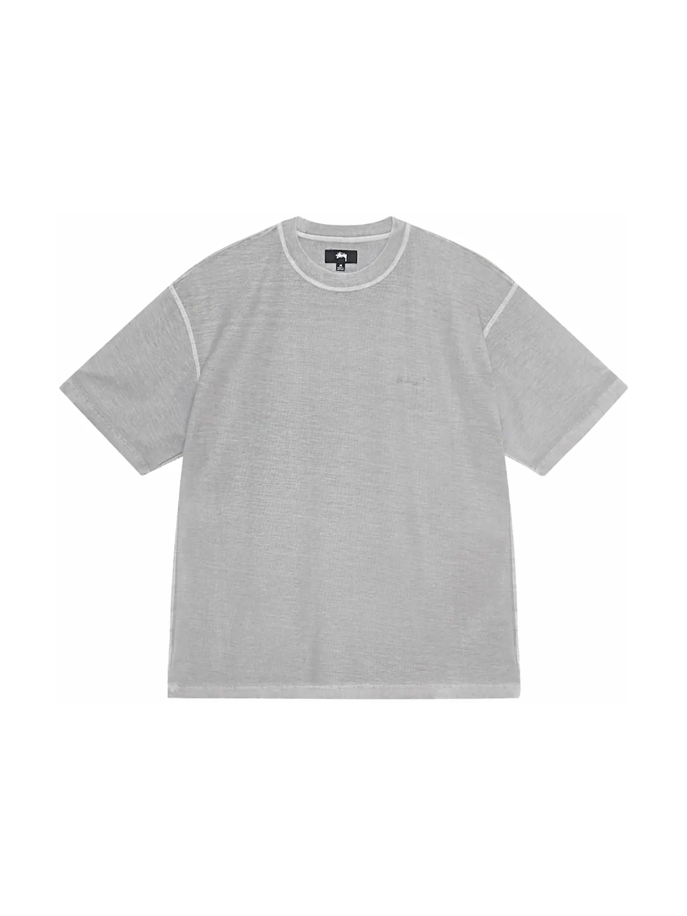 Мужская футболка с принтом Lazy Tee Stussy — изображение 1 из 2, серый