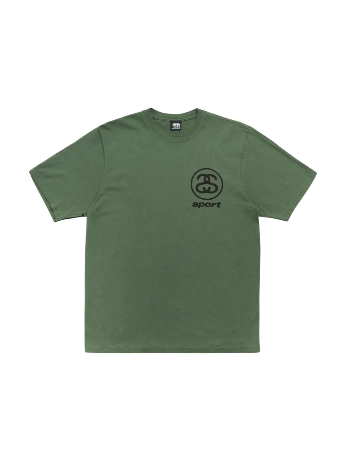 Мужская футболка с пигментным окрашиванием Stussy Link Sport Tee — изображение 1 из 2, папоротник