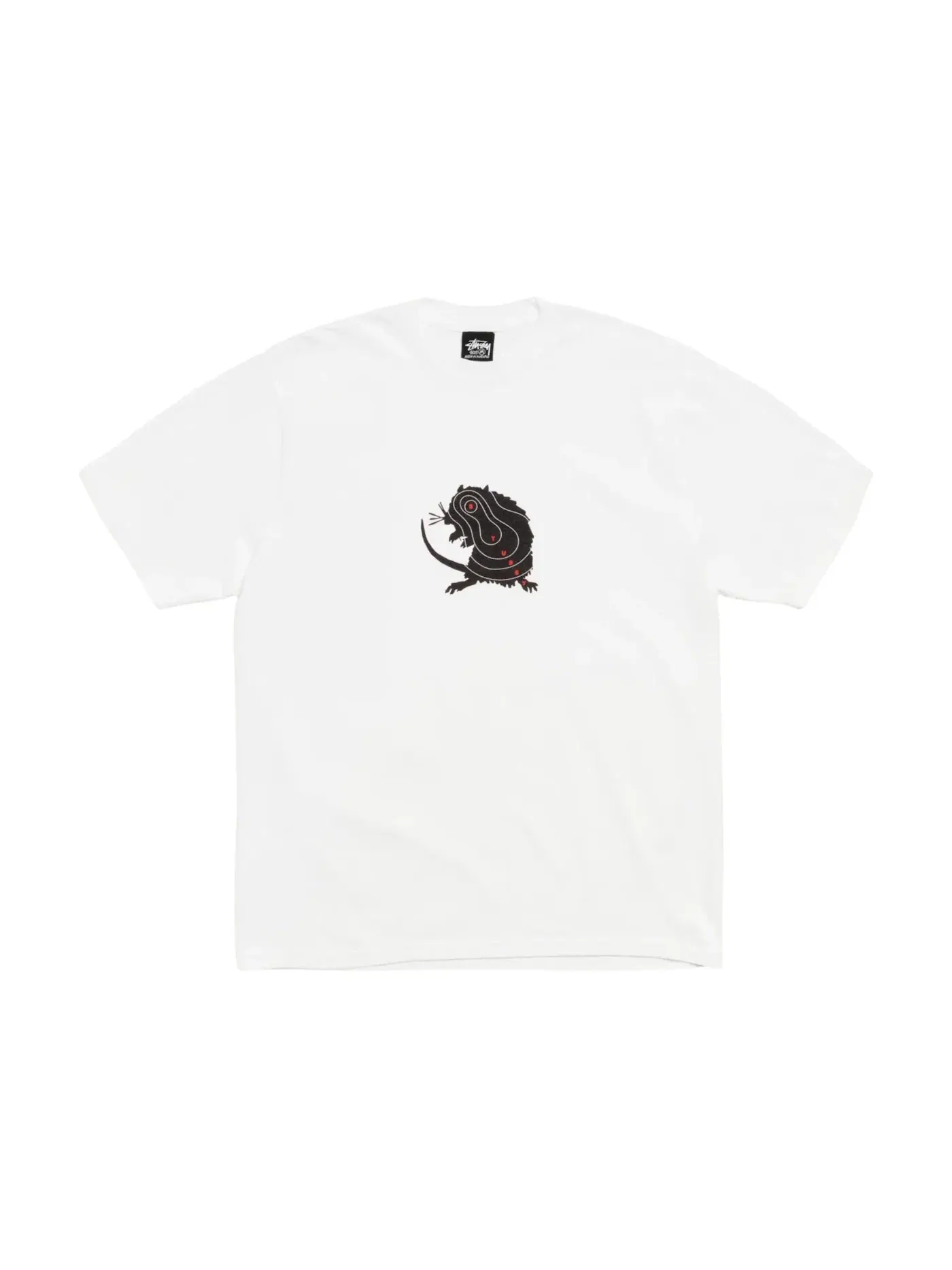 Мужская футболка с принтом Stussy Tee — изображение 1 из 2, белый