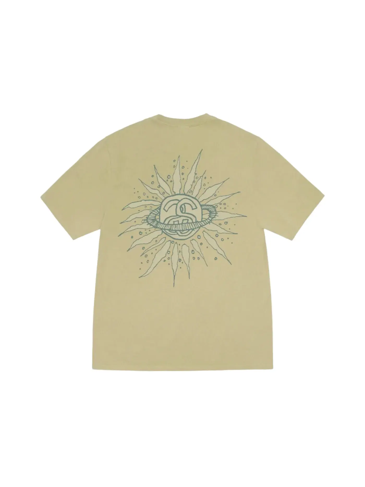 Мужская футболка с пигментным окрашиванием Stussy Tee, Elm — изображение 1 из 1