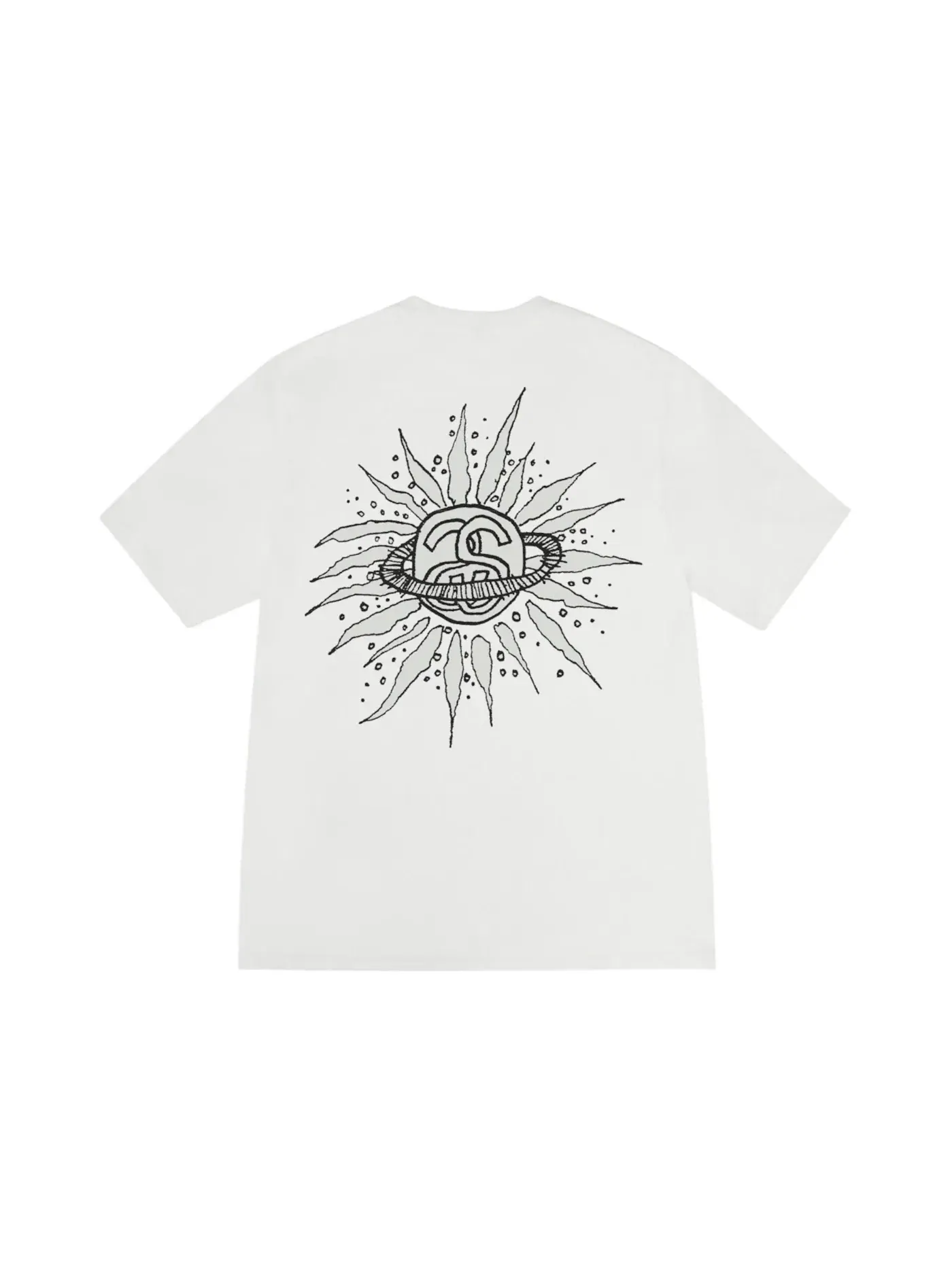 Мужская футболка с пигментным окрашиванием Look Beyond Stussy — изображение 1 из 1, прозрачный