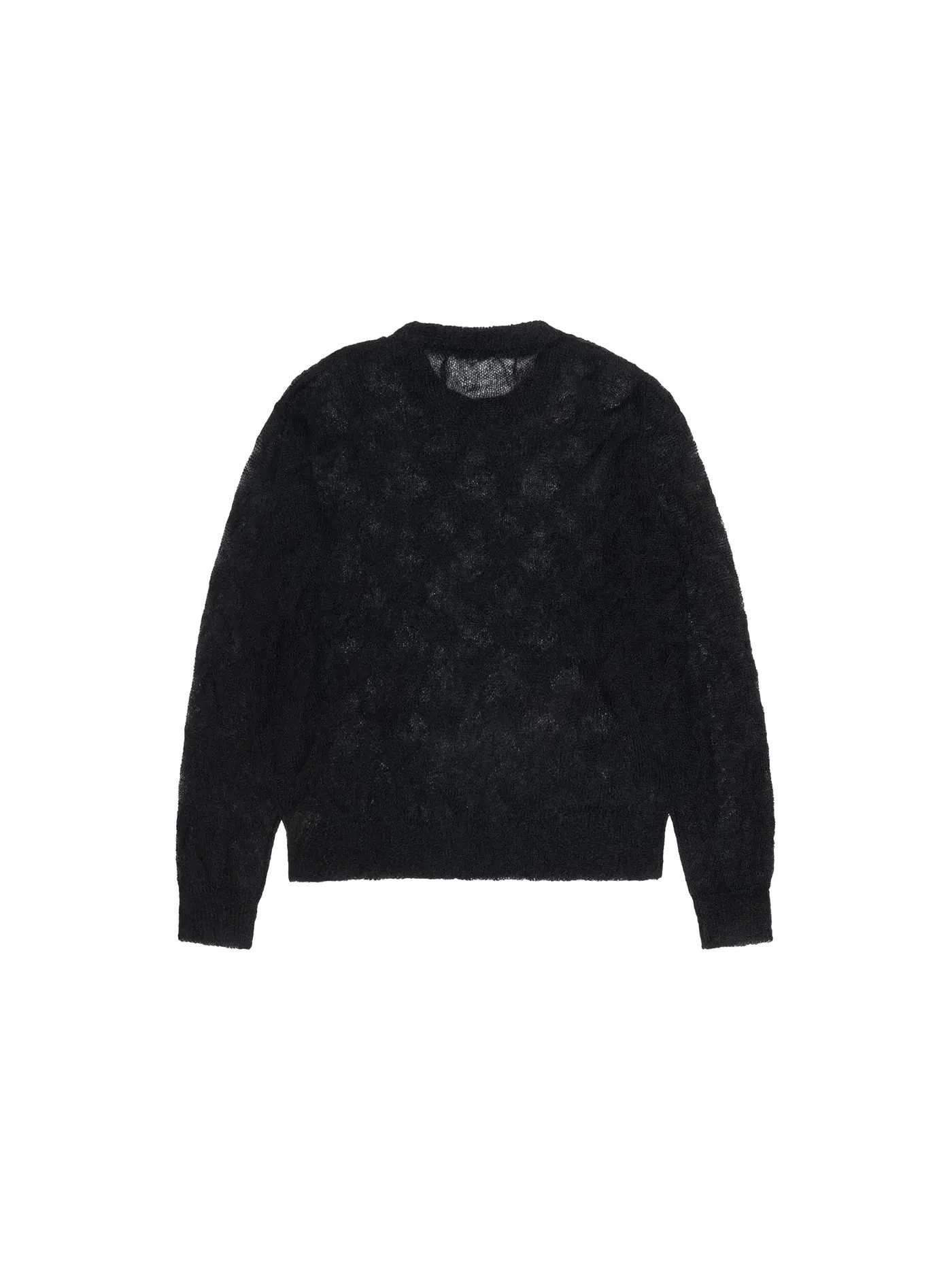 Мужской свитер с узором Loose Knit Cross Cable Stussy — изображение 2 из 2, черный