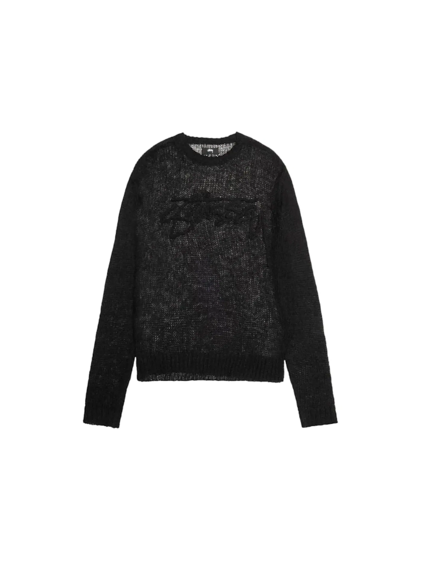 Унисекс свитер свободной вязки с логотипом Stussy — изображение 1 из 1, черный