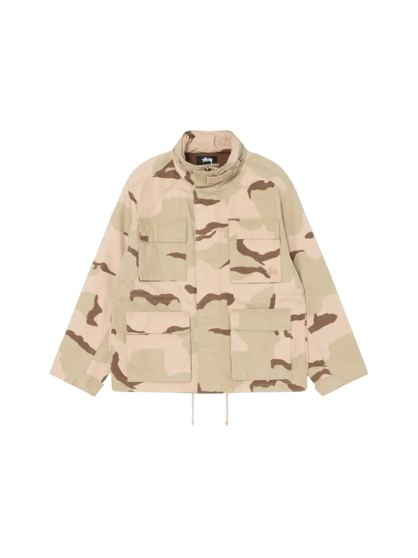 Мужская куртка с камуфляжным принтом Stussy Jacket — изображение 1 из 1, песочный