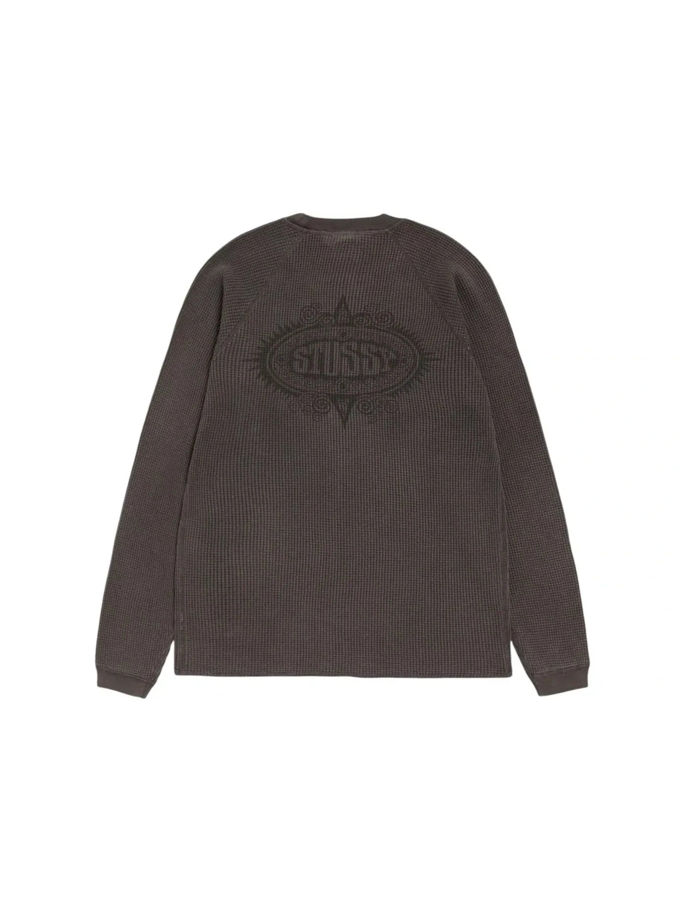 Мужская рубашка с длинным рукавом реглан Thermal Stussy — изображение 2 из 2, черный