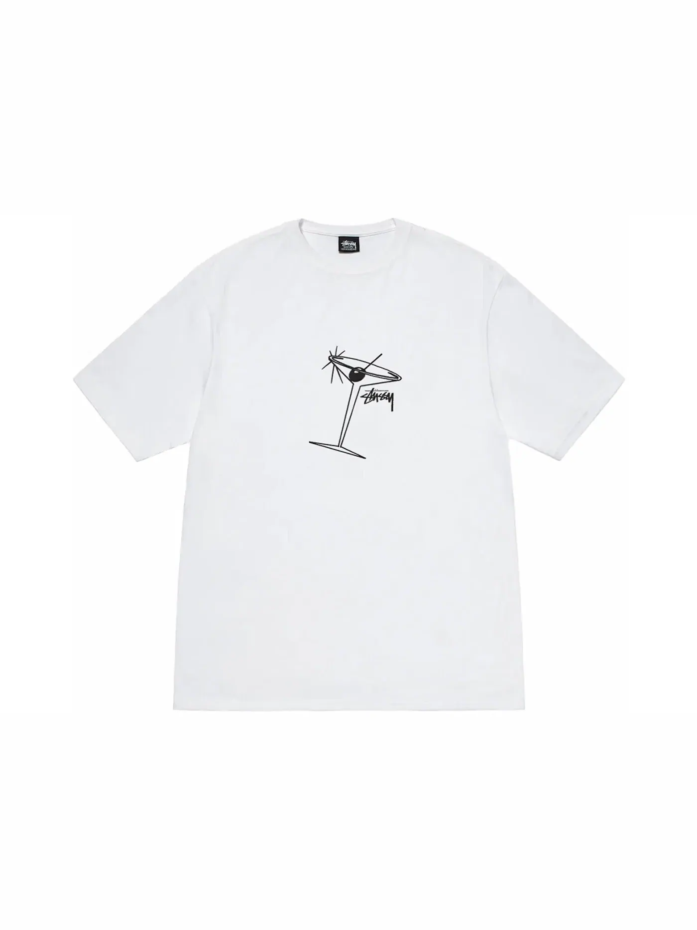 Мужская футболка с принтом Stussy Tee (SS24) — изображение 1 из 1, белый