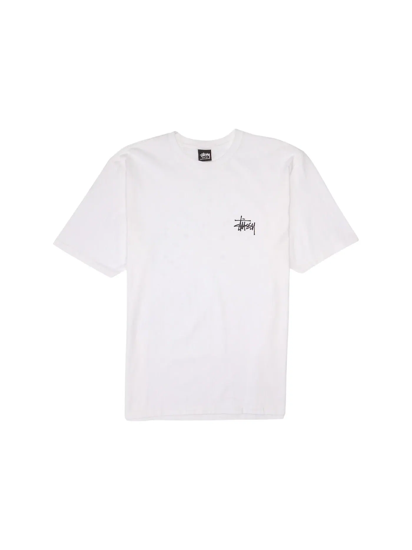 Унисекс футболка с принтом Stussy Tee — изображение 2 из 2, белый