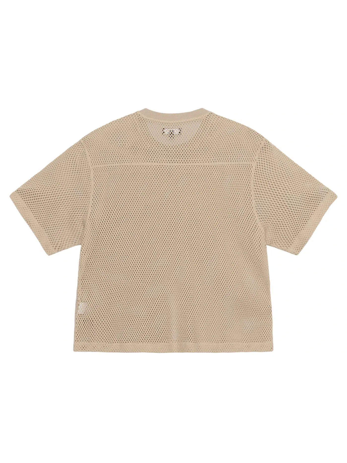 Мужская джерсовая футболка с сетчатой текстурой Crew Stussy — изображение 2 из 2, прозрачный