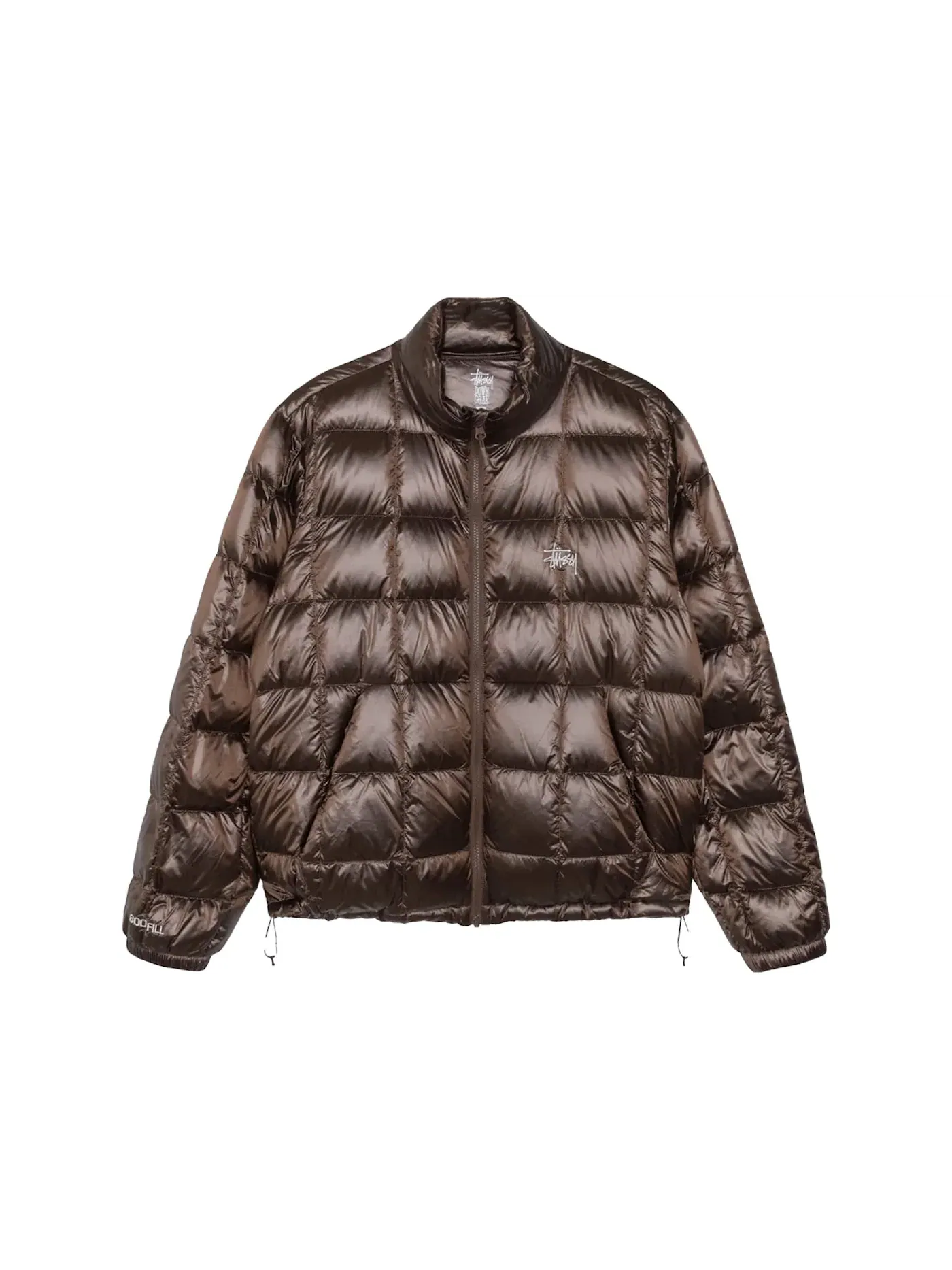 Мужская куртка-пуховик с наполнителем Stussy Puffer — изображение 1 из 2, коричневый