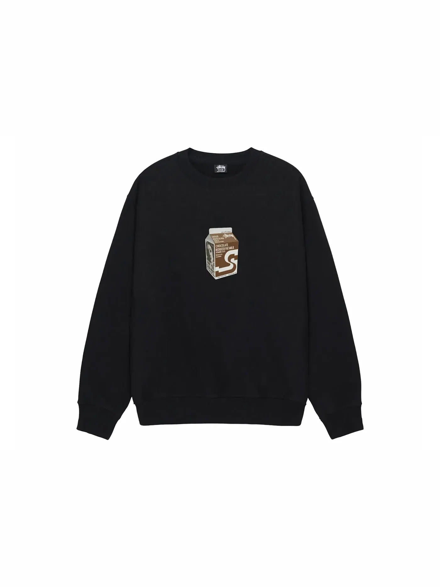Мужской свитшот Crew Stussy — изображение 1 из 1, черный