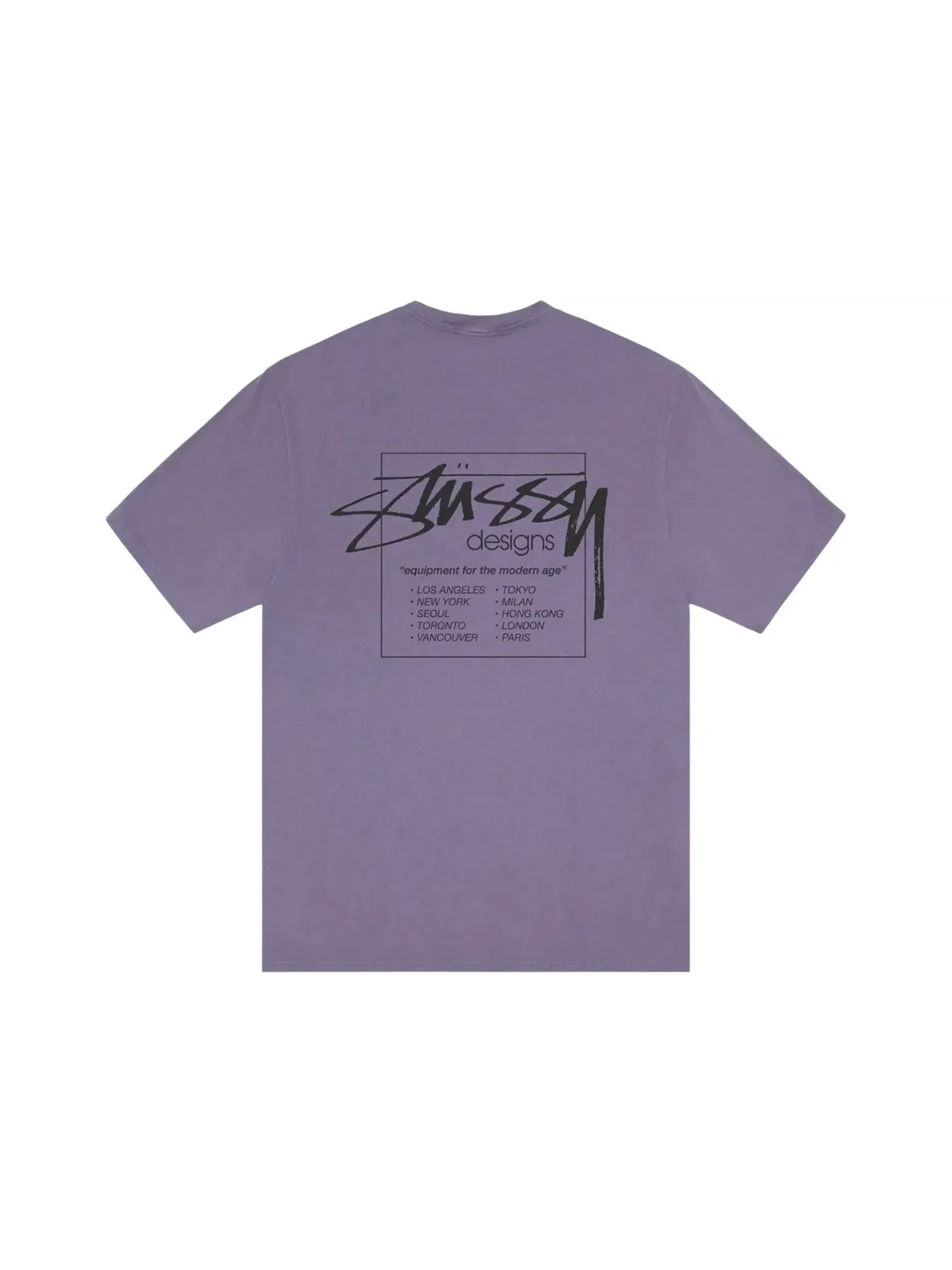 Мужская футболка с пигментным окрашиванием Stussy Modern Age Tee — изображение 1 из 2, фиолетовый
