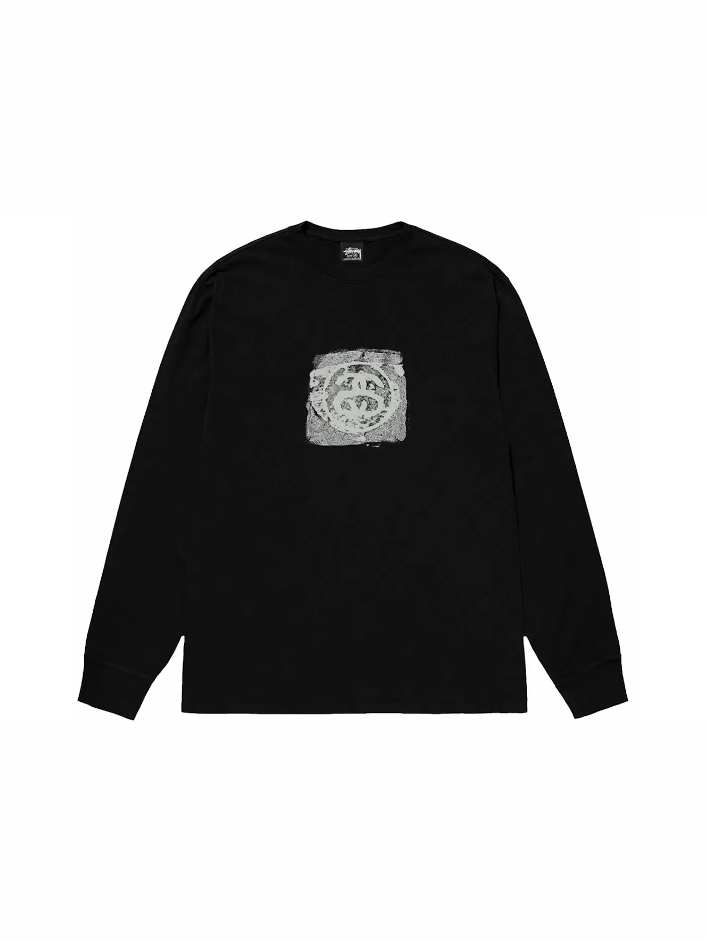 Мужская футболка с длинным рукавом Stussy Mono L/S Tee — изображение 2 из 2, черный