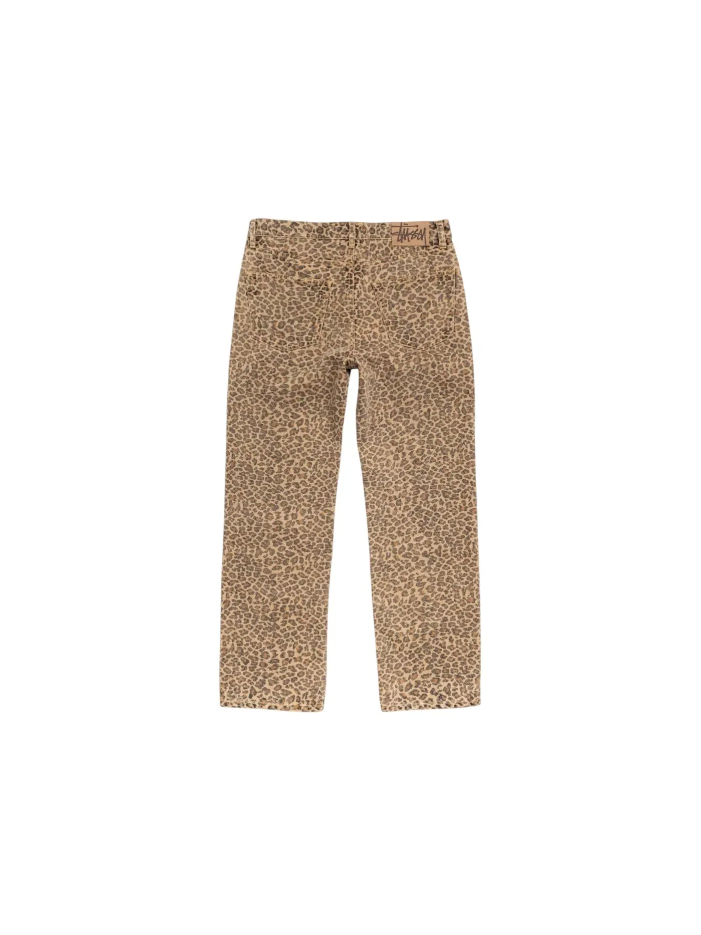 Мужские джинсы с принтом New Classic Denim Jean Stussy — изображение 2 из 2, леопардовый