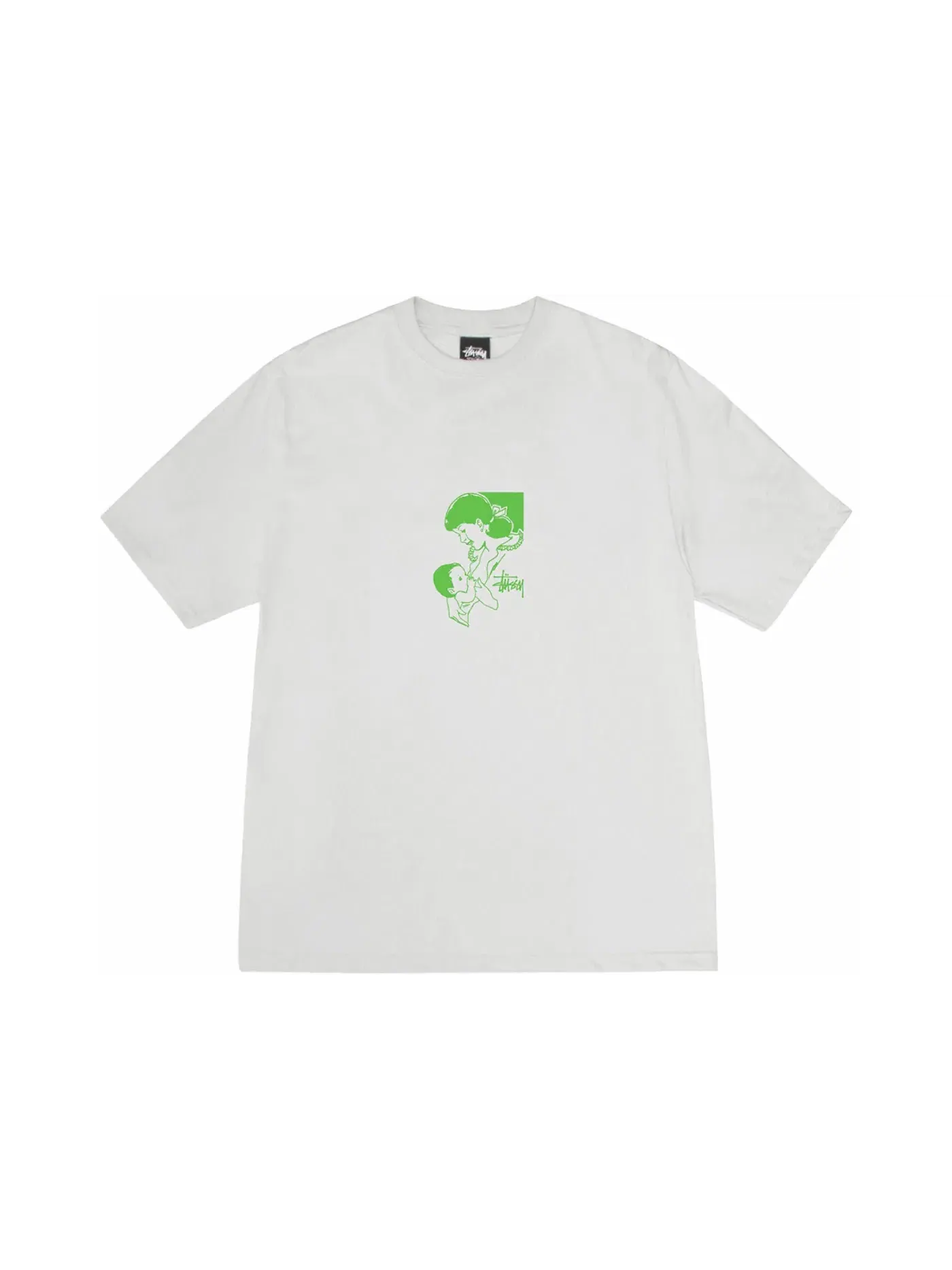 Мужская футболка с принтом Stussy Tee — изображение 1 из 2, туманный