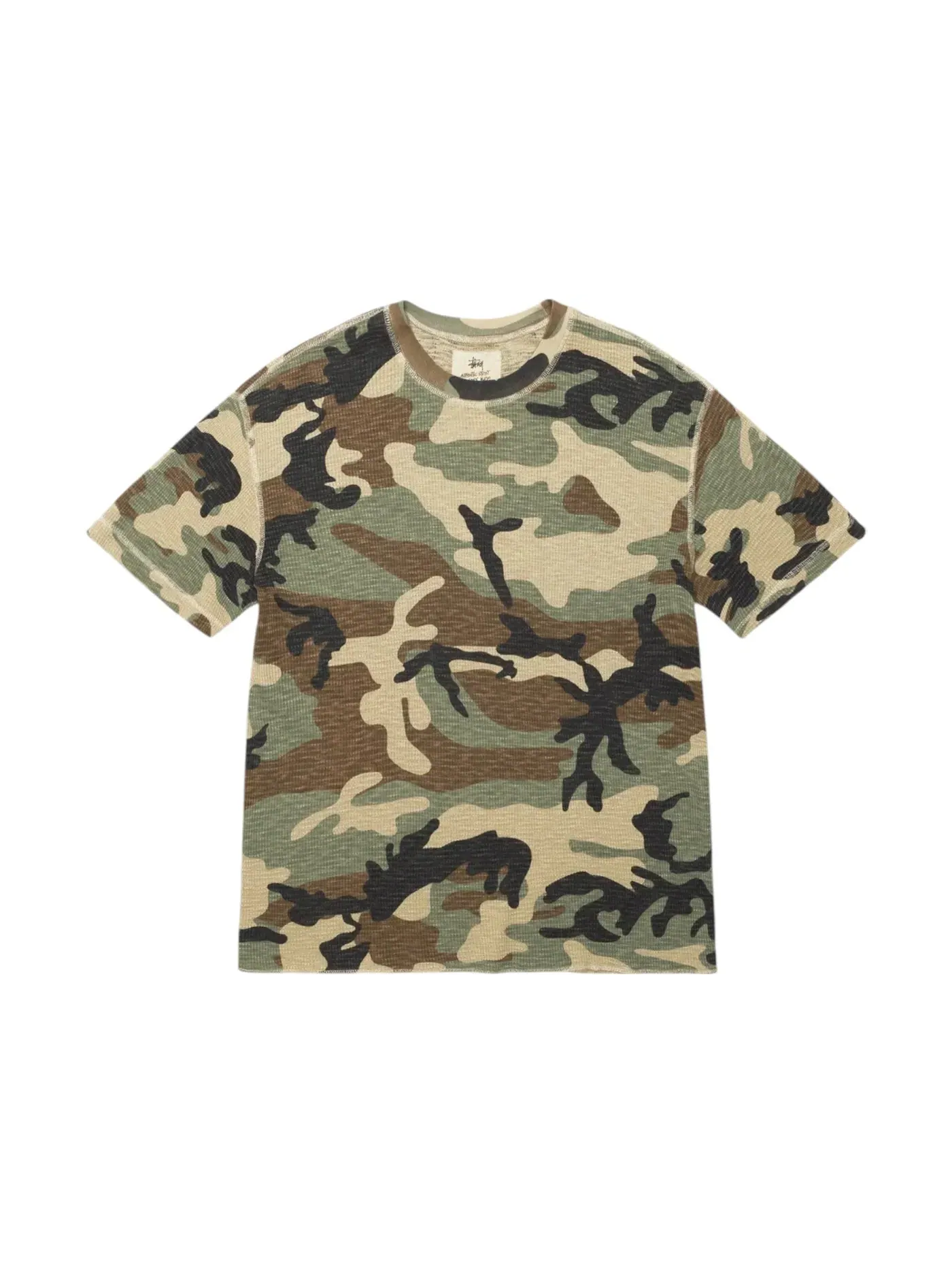 Мужская футболка с принтом Thermal Stussy — изображение 1 из 2, камуфляж