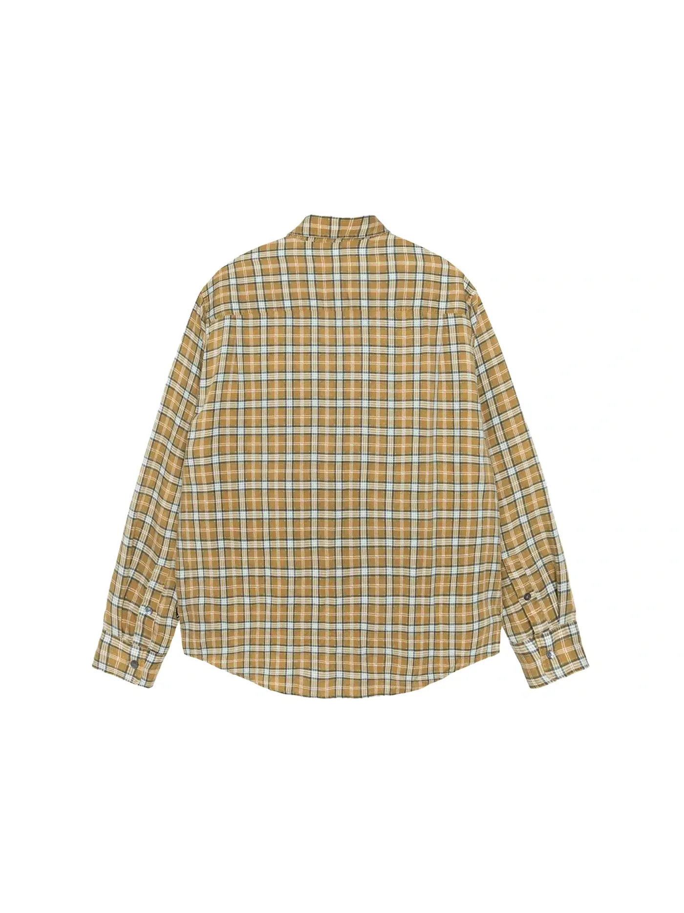 Мужская рубашка с принтом Plaid Matthew Stussy — изображение 2 из 2, золото