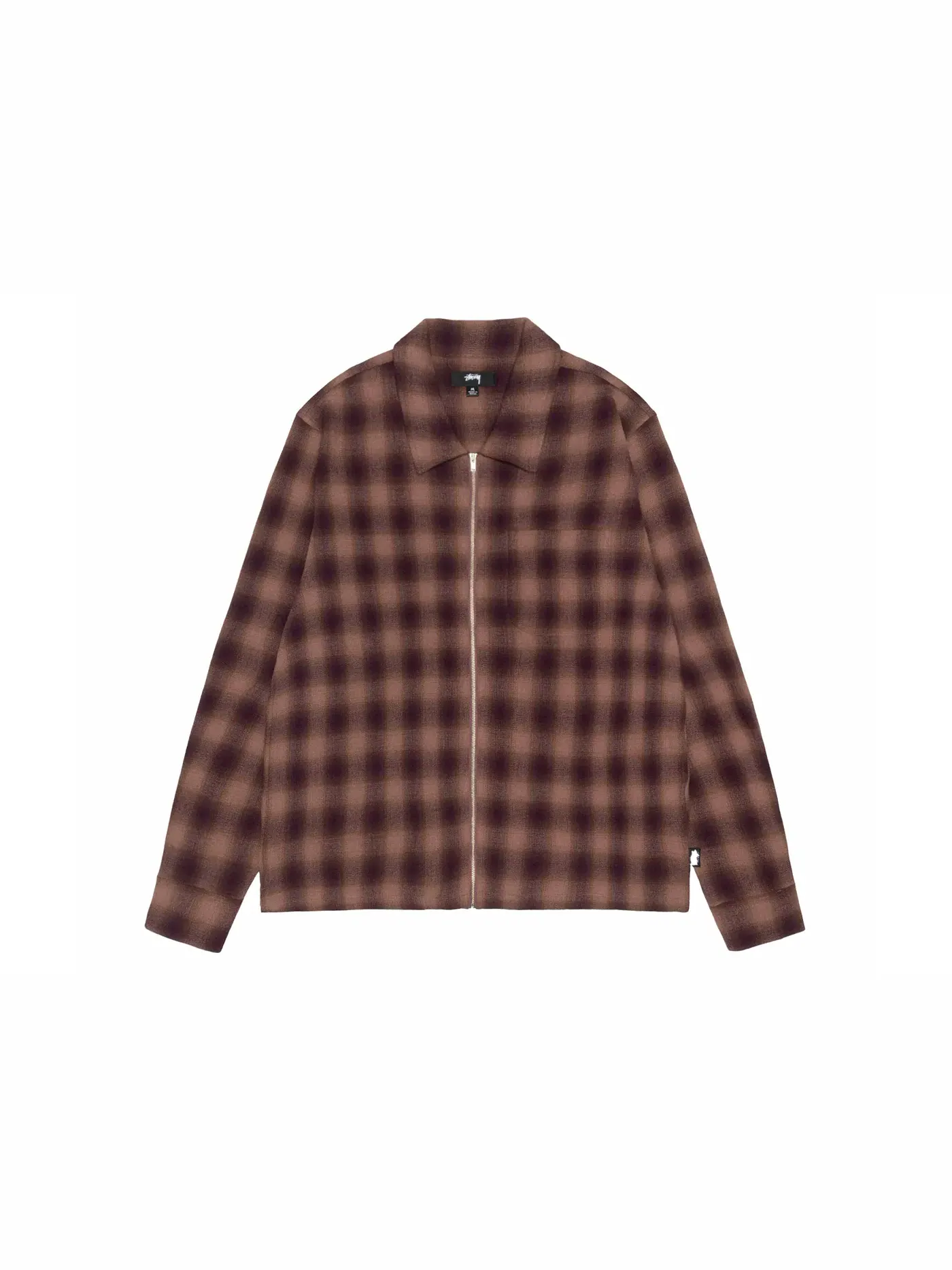 Мужская рубашка с принтом Stussy Shirt — изображение 1 из 2, коричневый