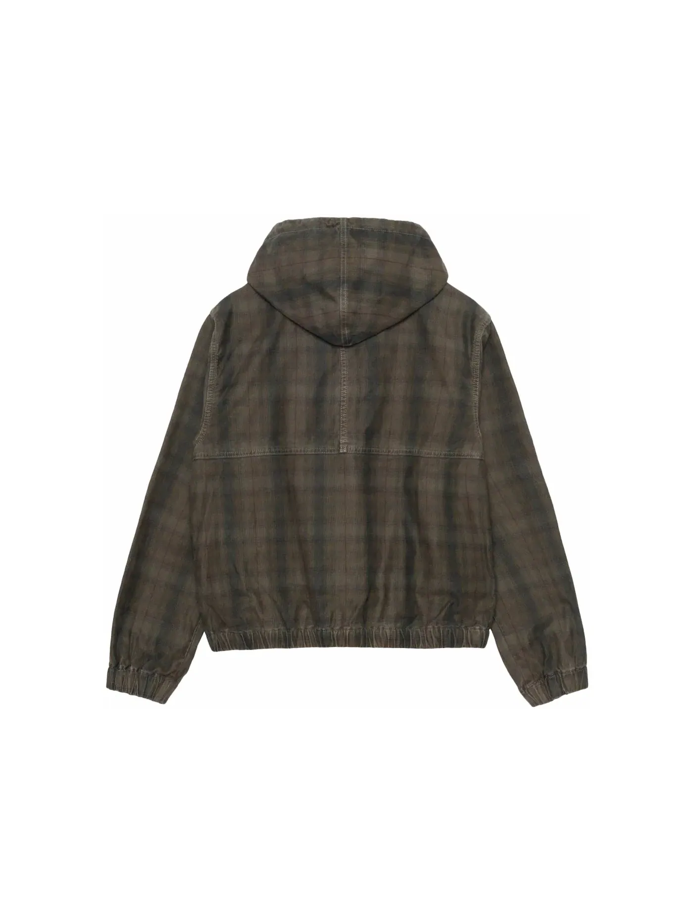 Мужская куртка в клетку Stussy — изображение 2 из 2, оливковый