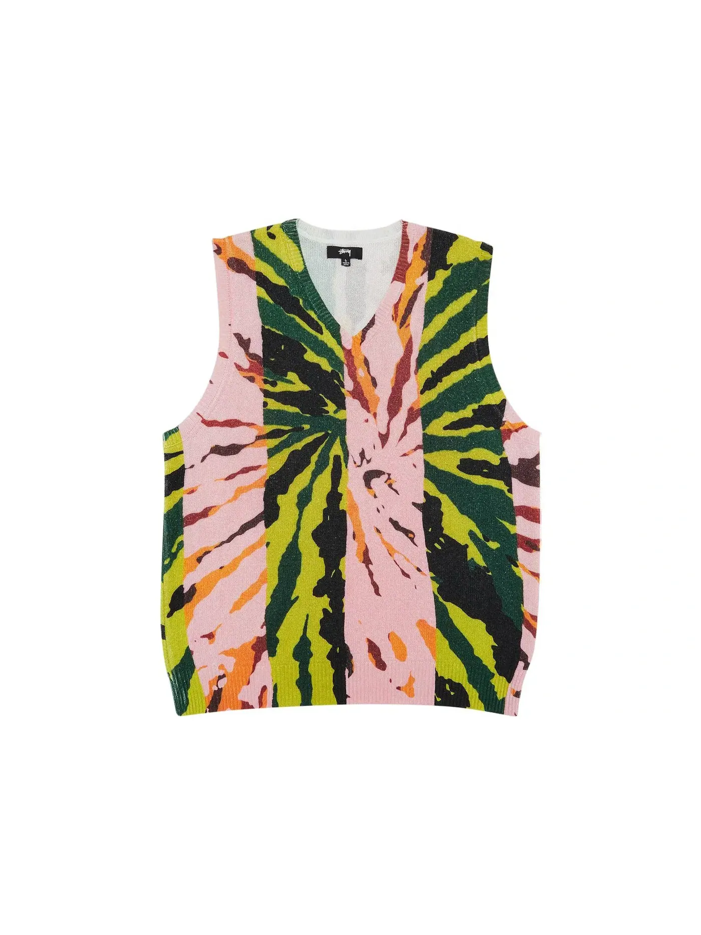 Мужской жилет с принтом Vest Stussy — изображение 1 из 2, розовый