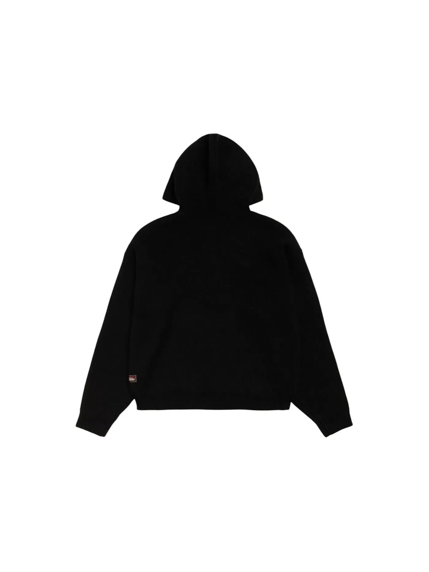 Мужская худи с четверть-застежкой-молнией Stussy — изображение 2 из 2, черный