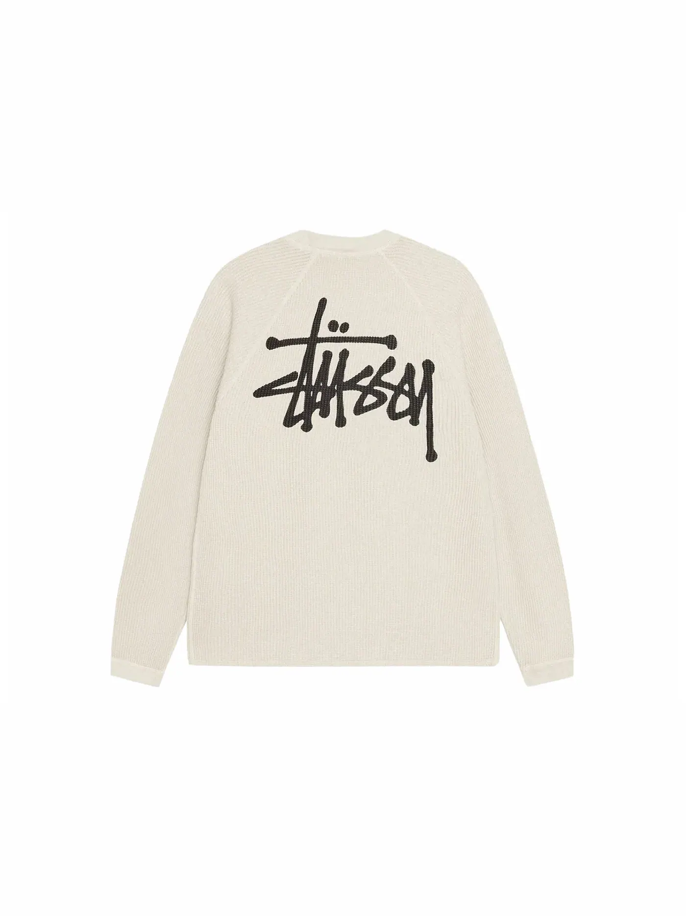 Мужской свитшот с длинным рукавом Crew Stussy — изображение 1 из 2, кость
