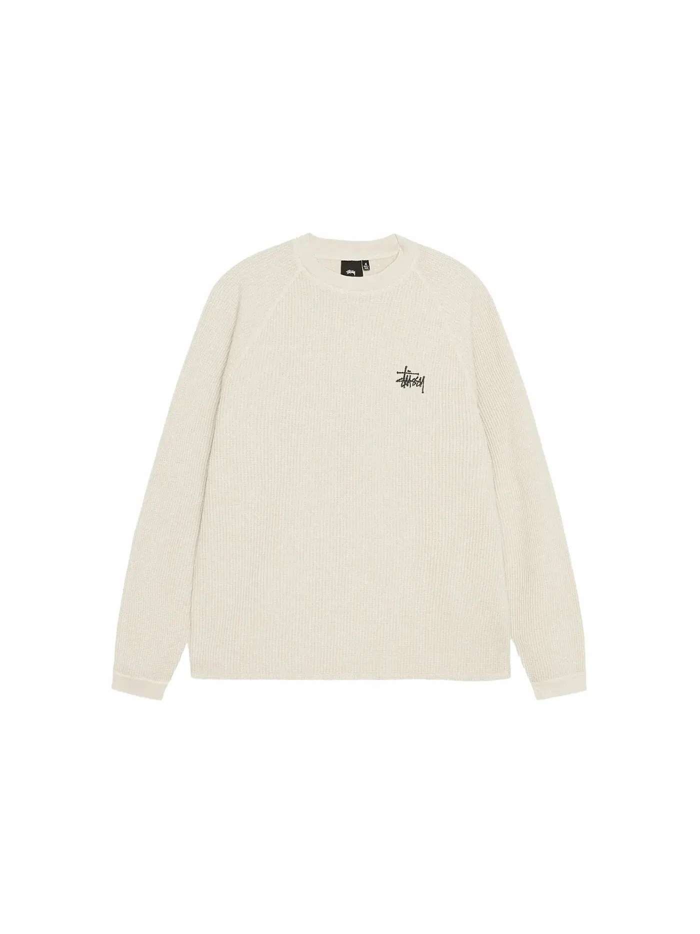 Мужской свитшот с длинным рукавом Crew Stussy — изображение 2 из 2, кость
