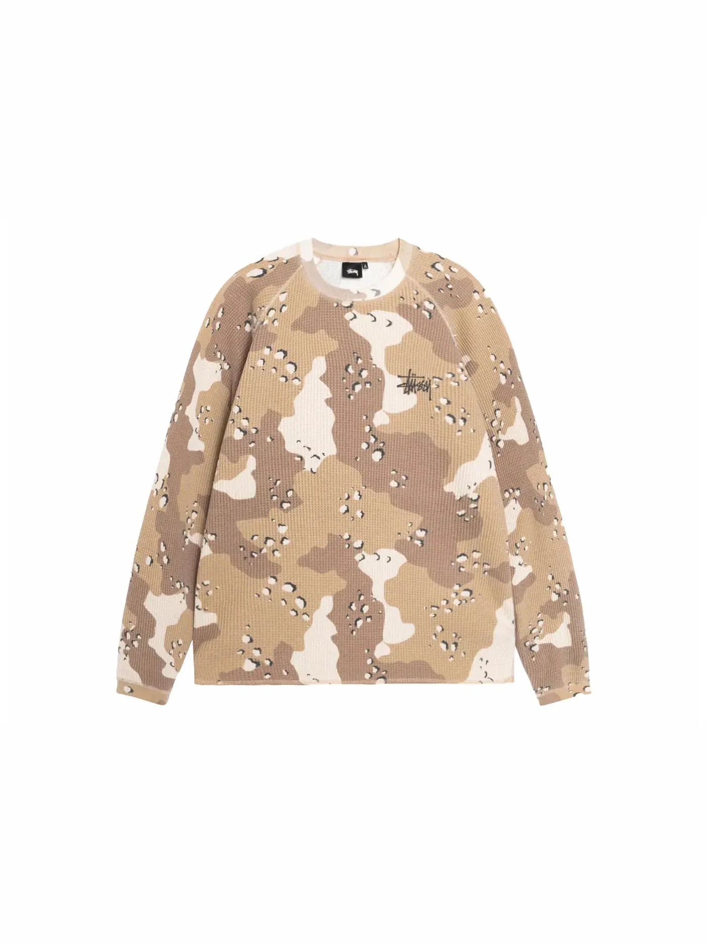 Мужской свитшот с принтом Crew Stussy, Desert Camo — изображение 2 из 2