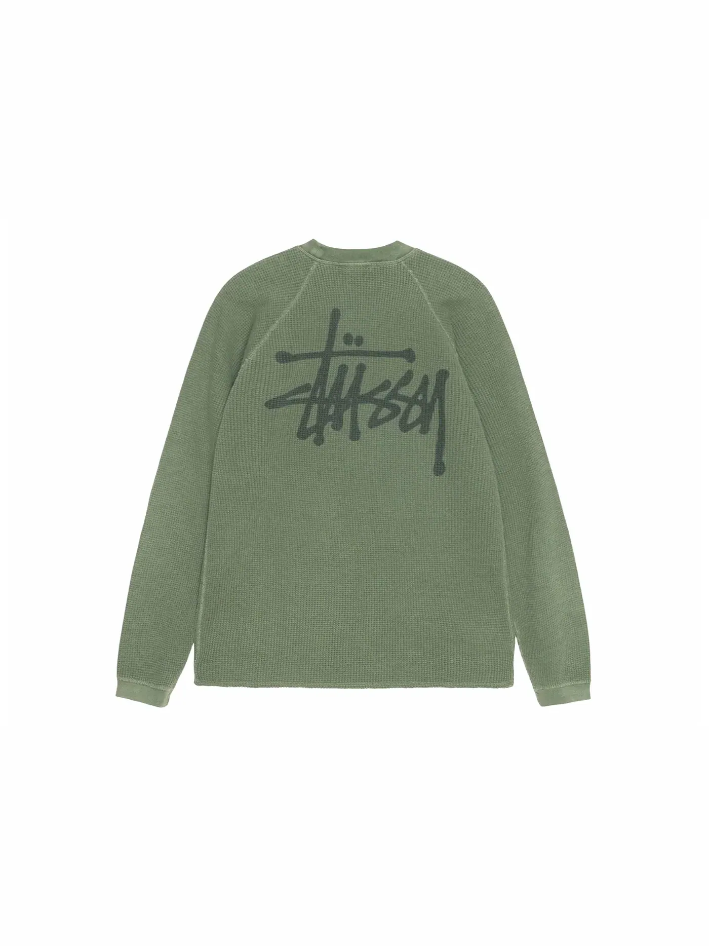 Мужской свитшот с длинным рукавом Crew Stussy — изображение 1 из 2, папоротник
