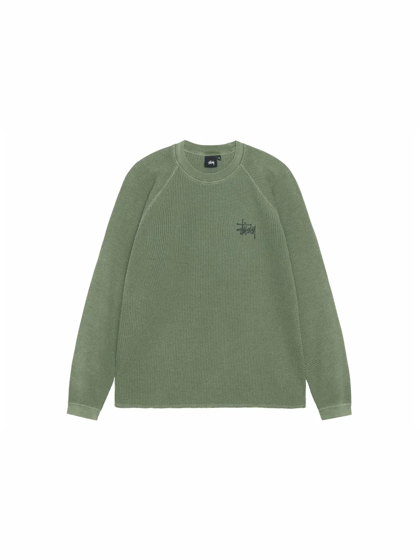 Мужской свитшот с длинным рукавом Crew Stussy — изображение 2 из 2, папоротник