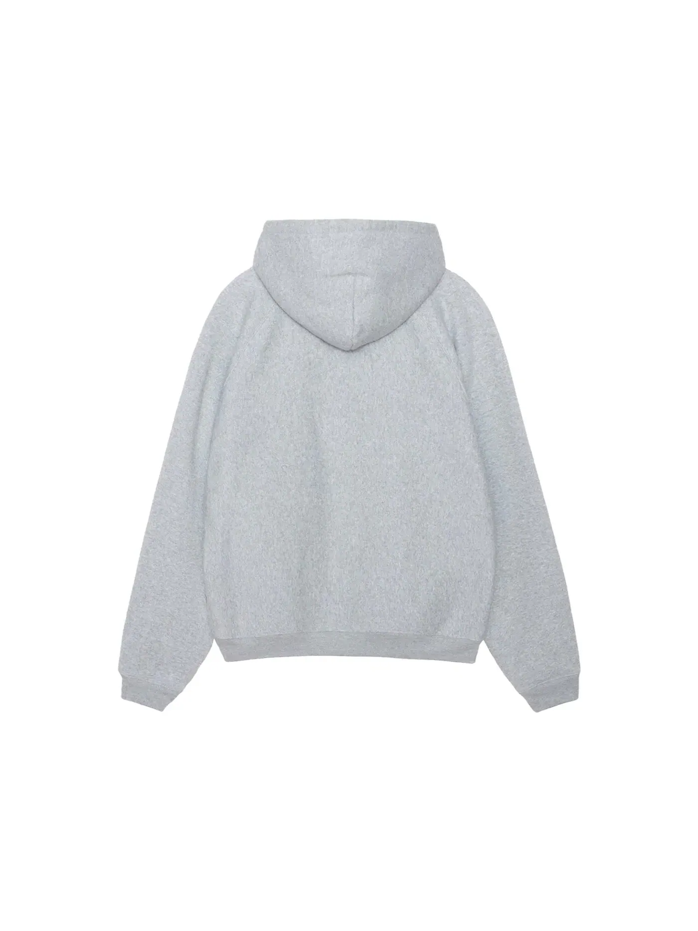 Мужской худи на молнии с рукавом реглан Stussy — изображение 2 из 2, серый