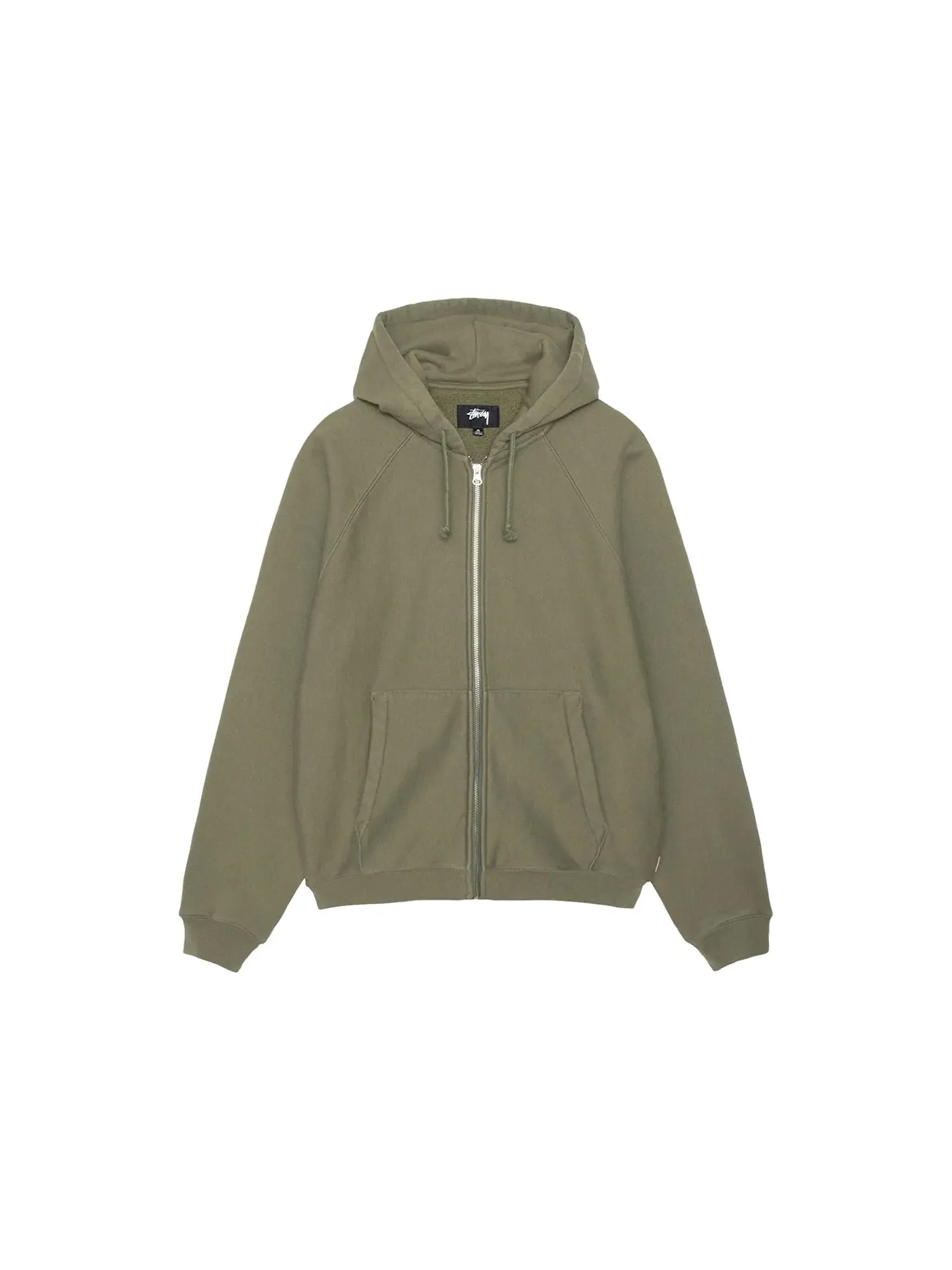 Мужская худи с рукавом реглан Stussy — изображение 1 из 2, оливковый