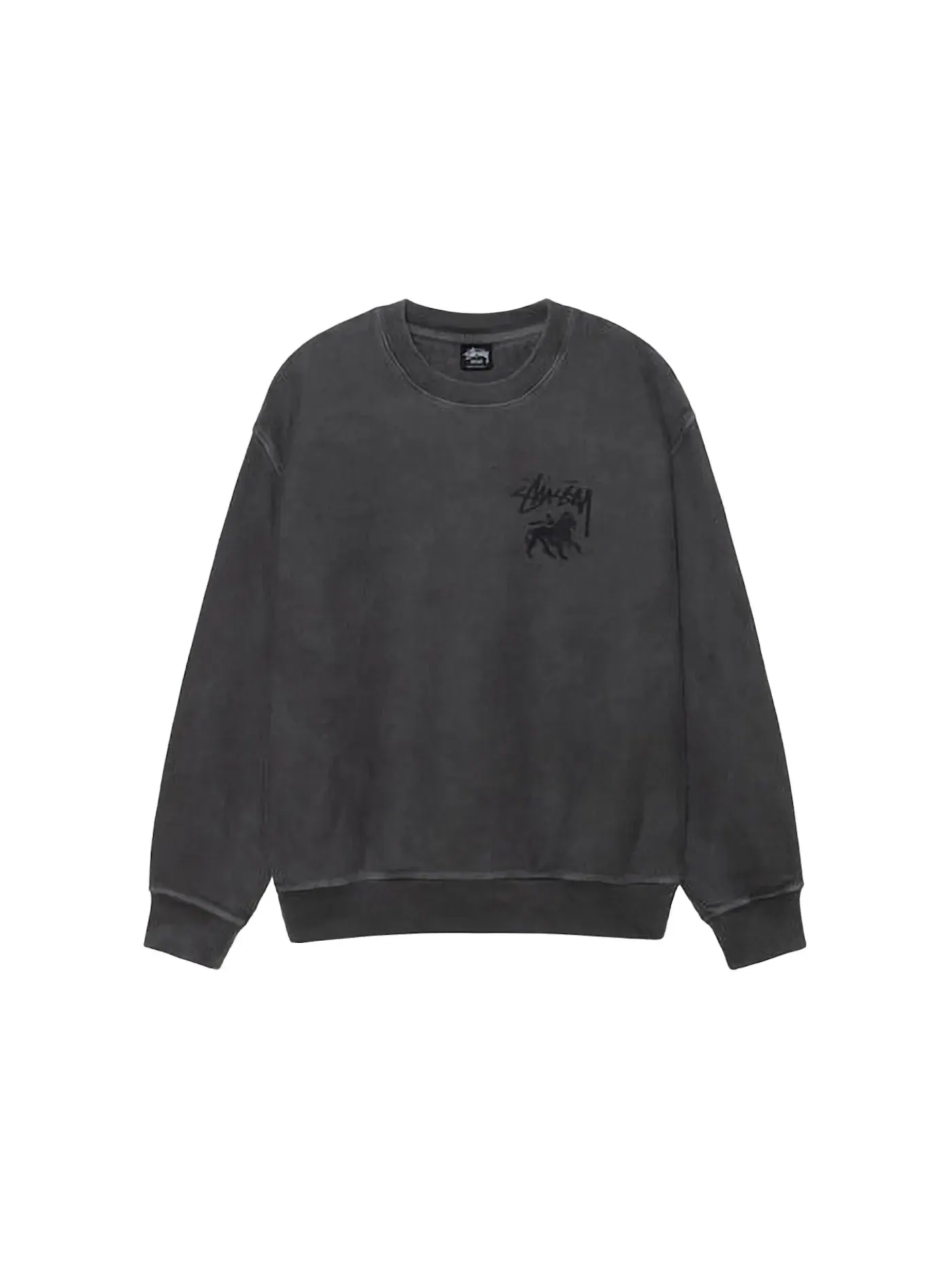 Мужской свитшот с принтом Rasta Lion Stussy — изображение 1 из 2, черный