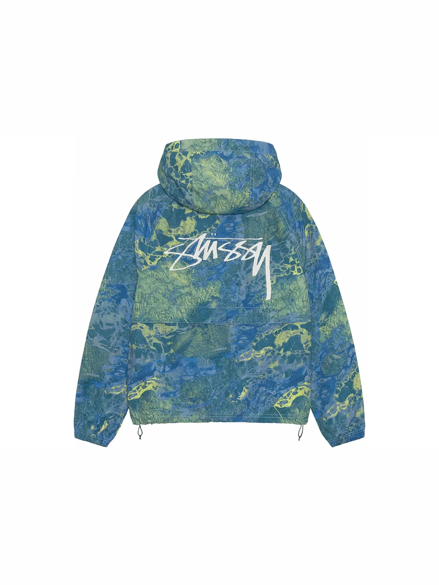 Мужская куртка Shell Stussy — изображение 2 из 2, синий/желтый