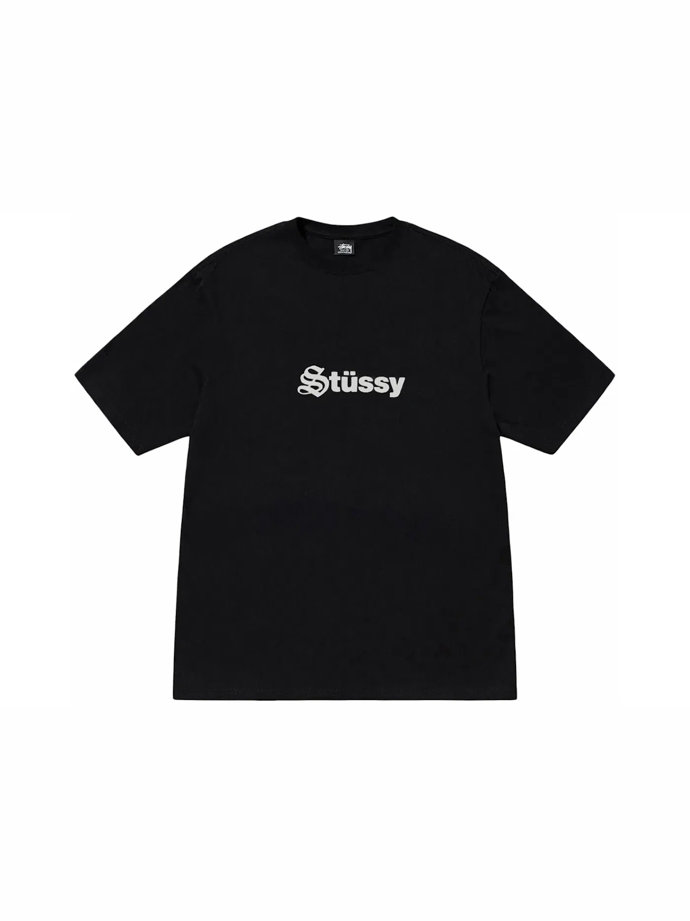 Мужская футболка с принтом Tee Stussy — изображение 2 из 2, черный