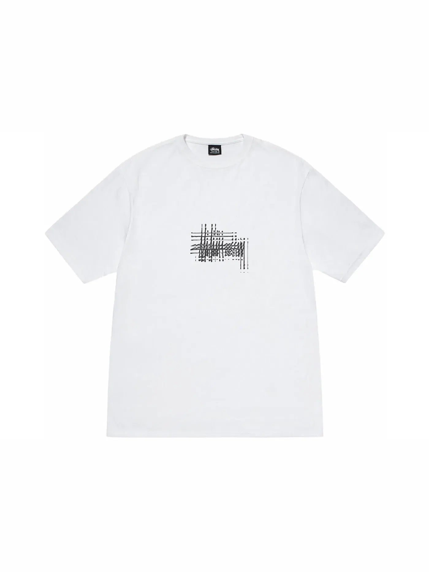 Мужская футболка Refracted Tee Stussy — изображение 1 из 2, белый