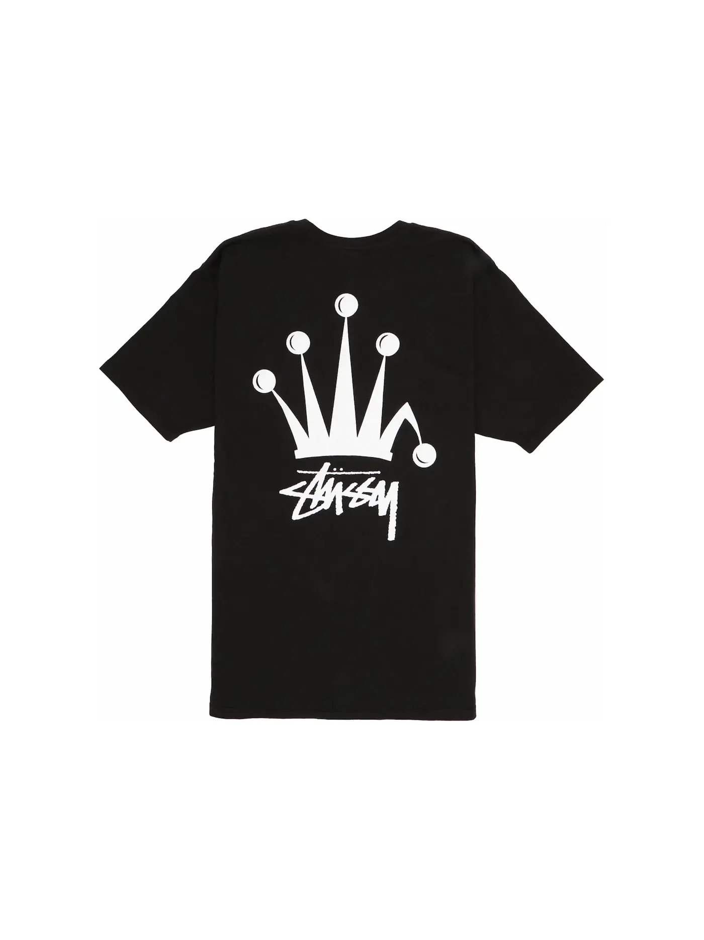 Мужская футболка с принтом Regal Crown Stussy — изображение 1 из 2, черный