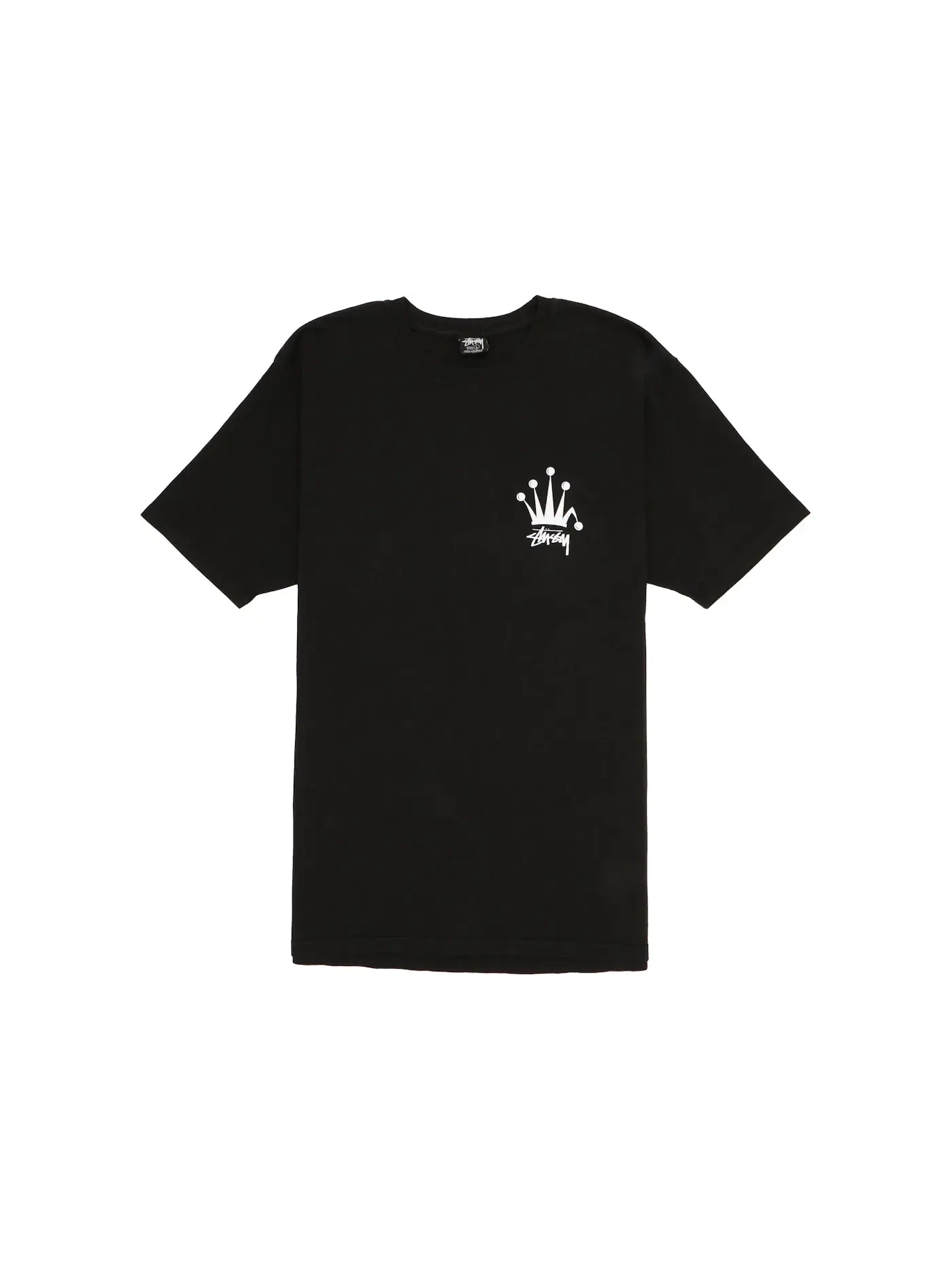 Мужская футболка с принтом Regal Crown Stussy — изображение 2 из 2, черный