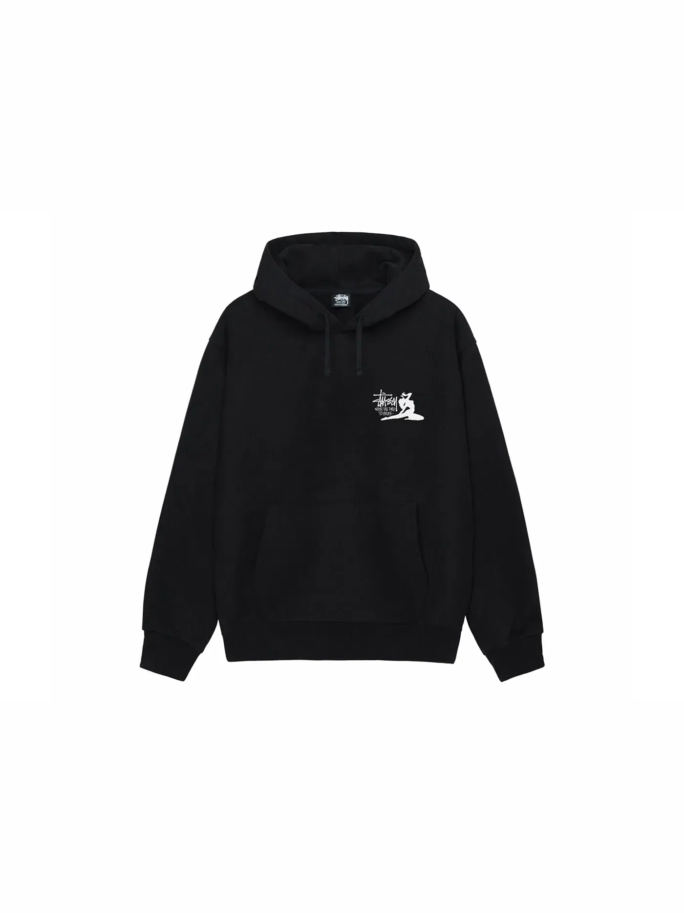 Мужской худи Relax Hoodie Stussy — изображение 1 из 2, черный