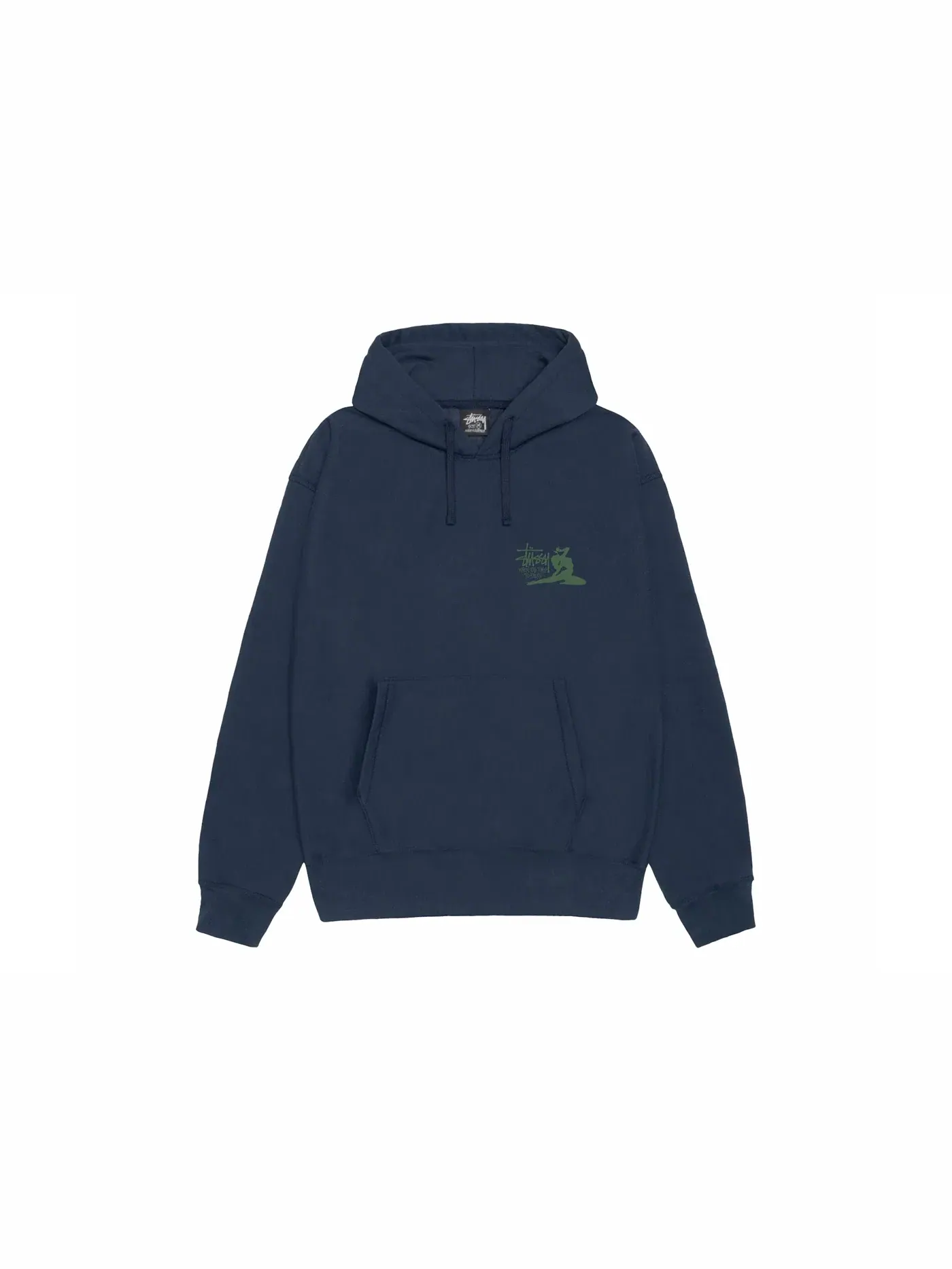 Мужской худи Relax Hoodie Stussy — изображение 1 из 2, темно-синий