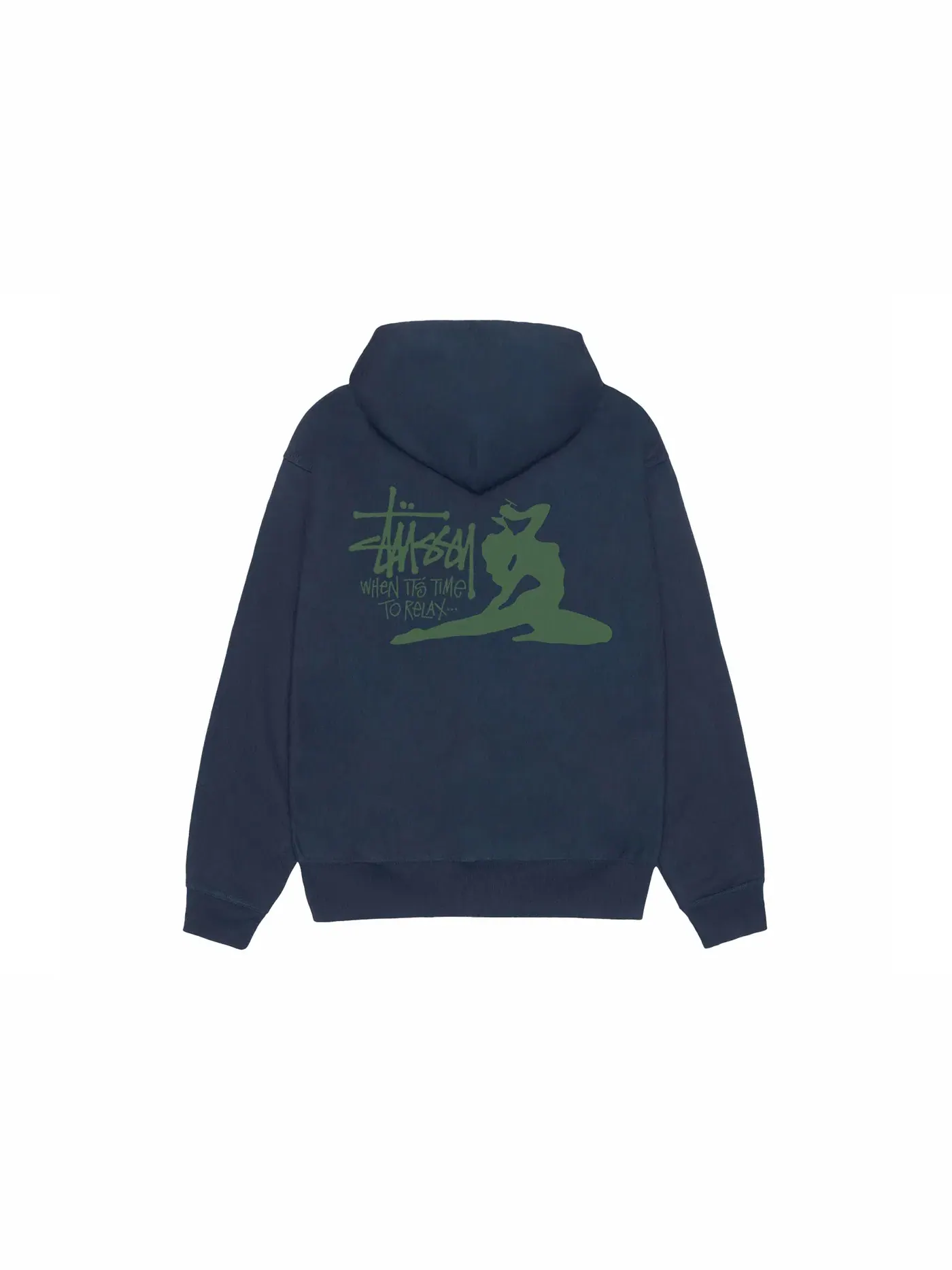Мужской худи Relax Hoodie Stussy — изображение 2 из 2, темно-синий